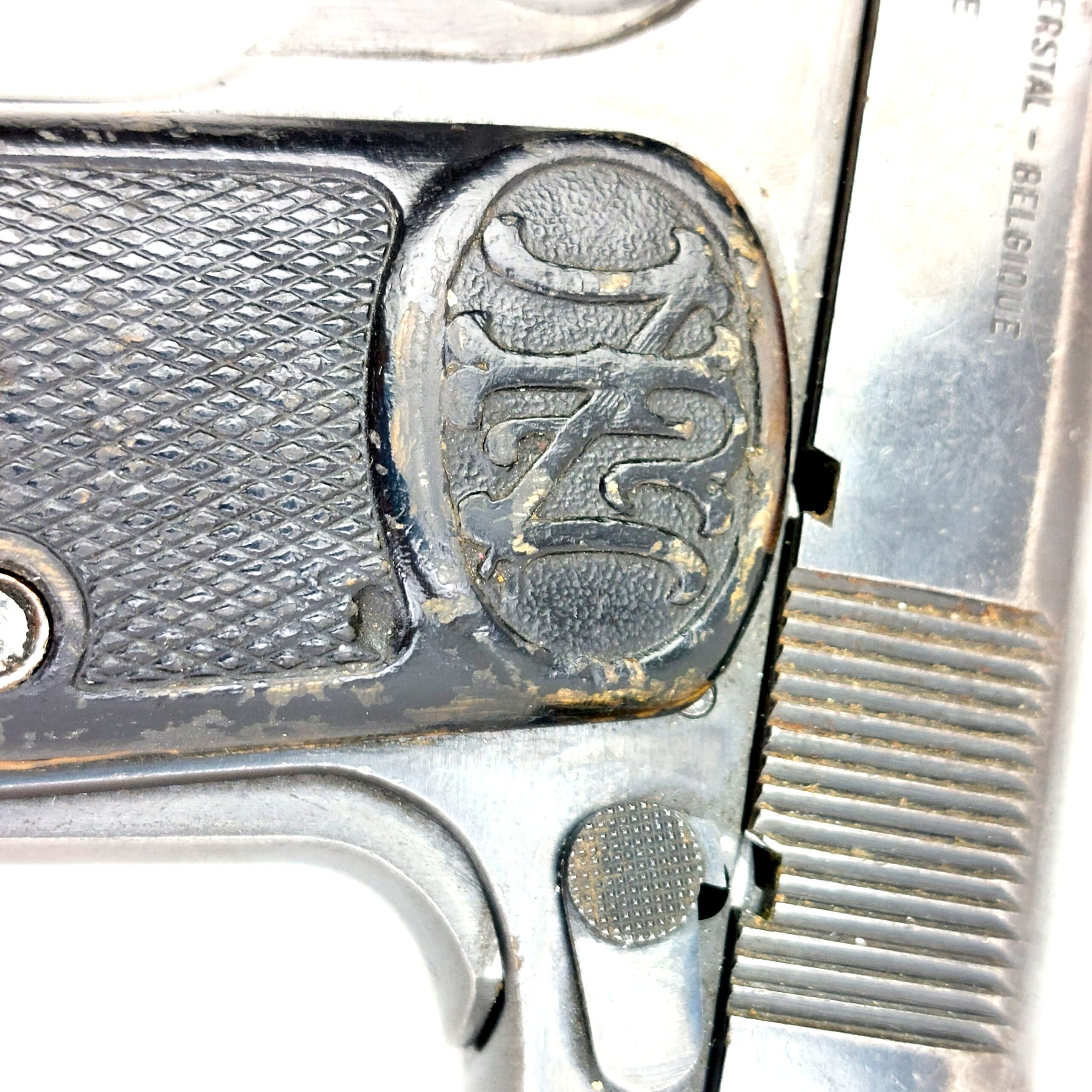 Belgium, WW1, 1910 Pattern F.N. Browning Semi Automatic Pistol, Deactivated (11)