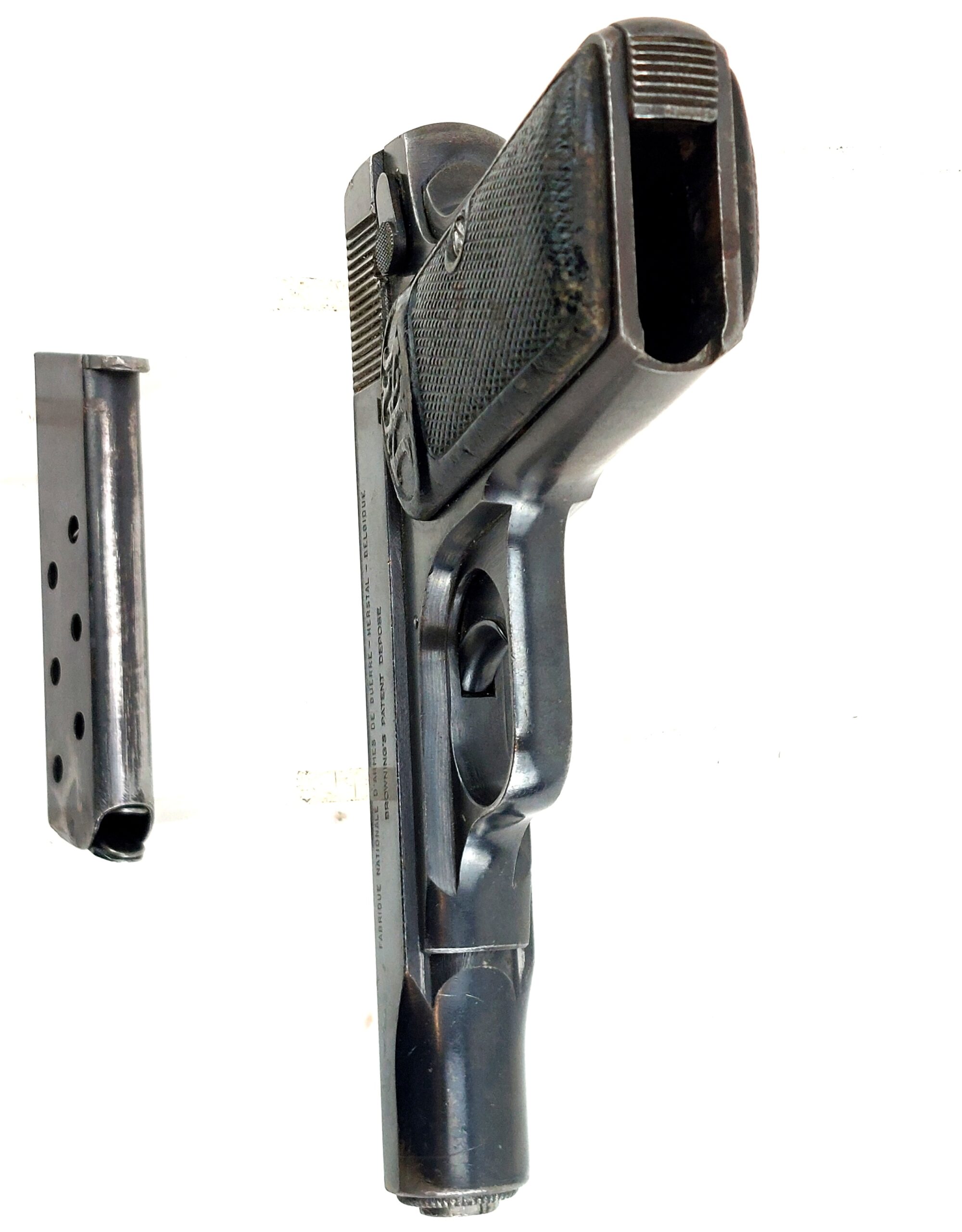 Belgium, WW1, 1910 Pattern F.N. Browning Semi Automatic Pistol, Deactivated (6)
