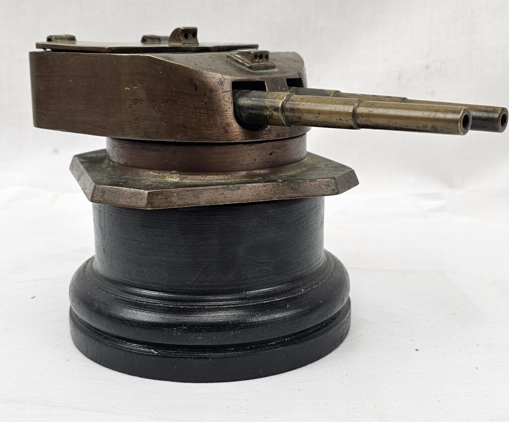 Bronze Inkwell made from WW1 Battleship SMS Helgoland - Sally Antiques