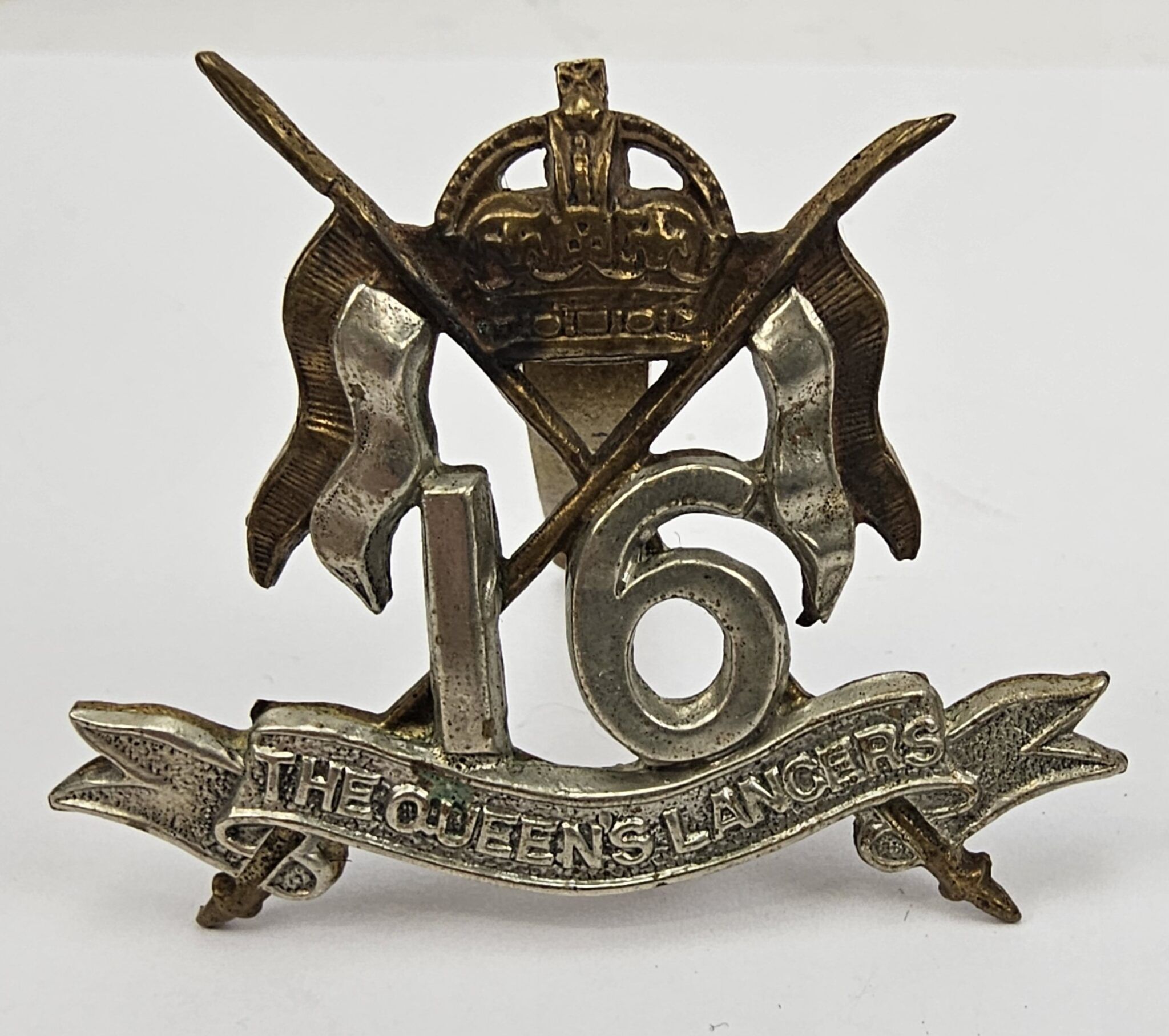 WW2 16th Queens Lancers Cap Badge - Sally Antiques