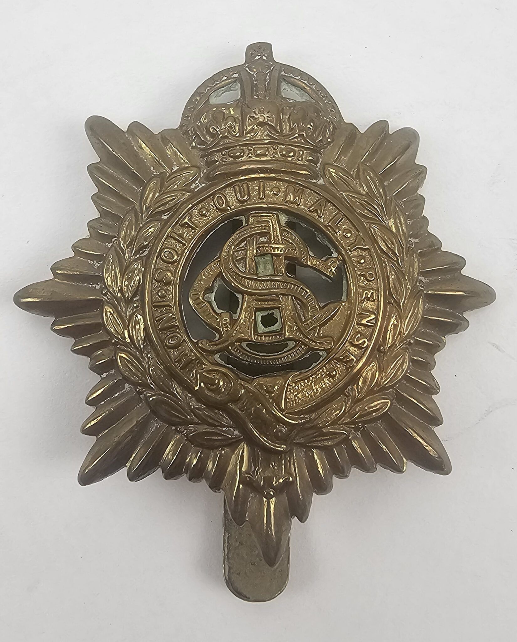 WW2 Army Service Cap Badge - Sally Antiques