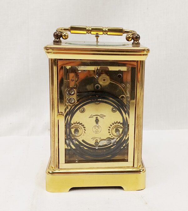 French L'Epée Strike Repeat Alarm Carriage Clock - Sally Antiques