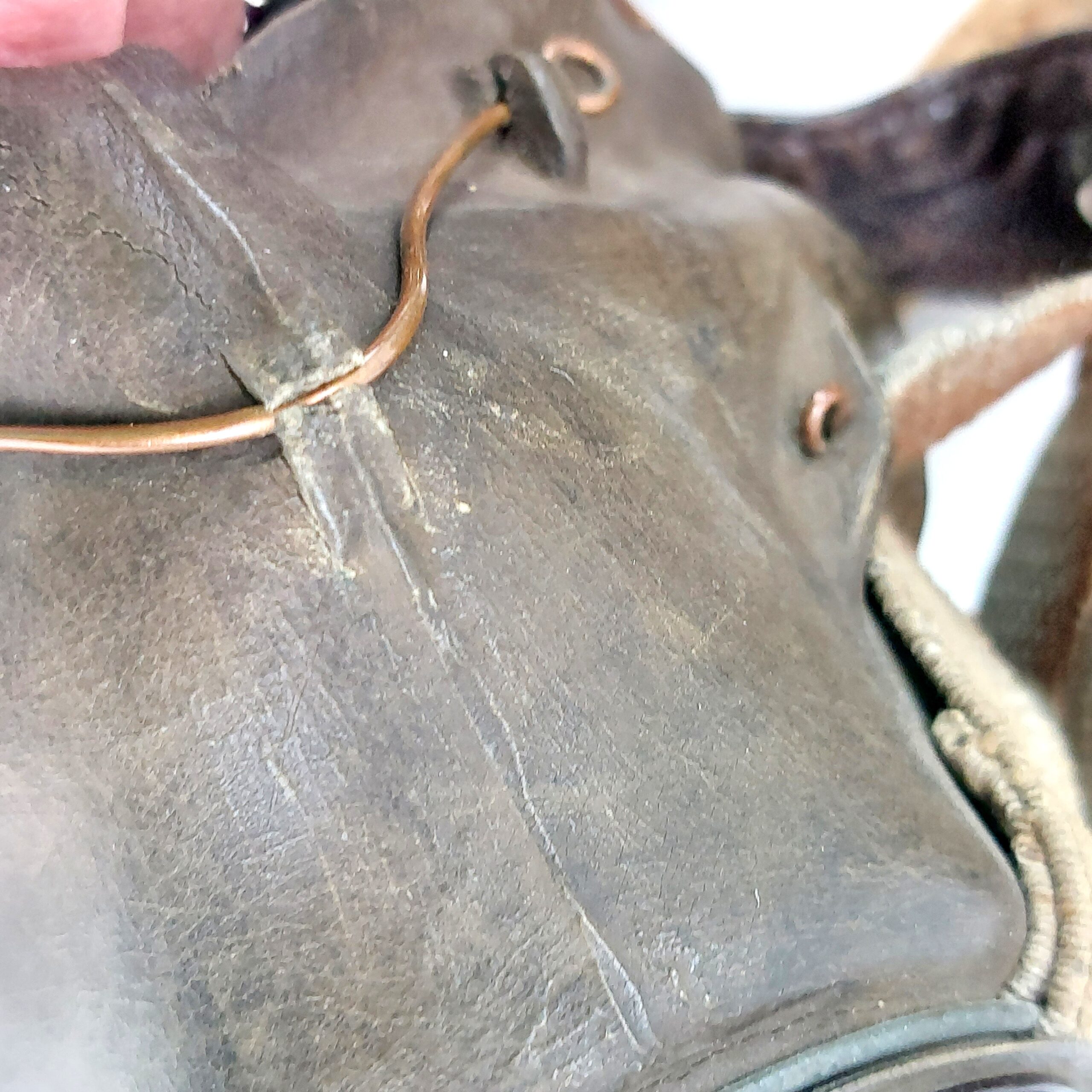 British, WW2, Battle of Britain, RAF Air Ministry Marked Type C 2nd Pattern Flying Helmet with Receiver 10A13466, Mark 1VB Goggles 22C167, G Type Oxygen Mask with Type 48 Magnetic Mi (22)
