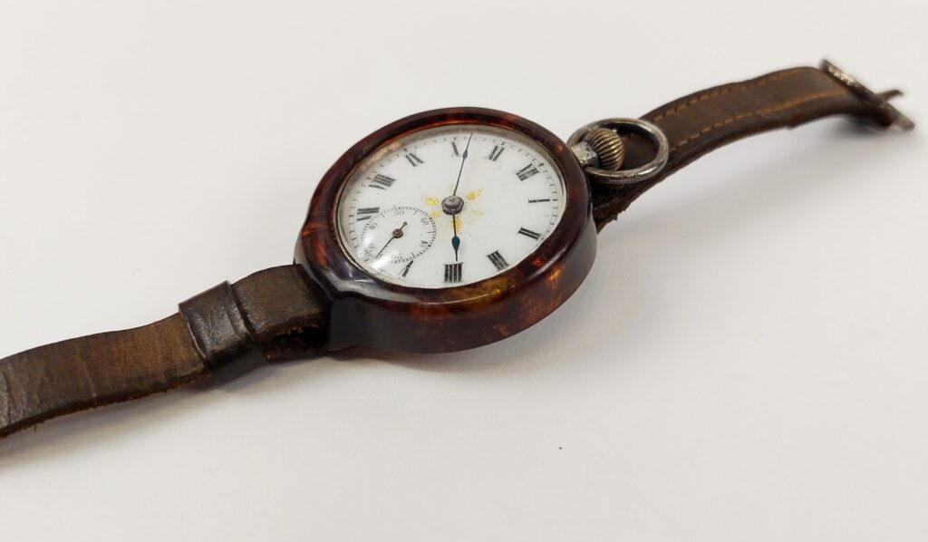 c1908 French Import Ladies Silver Pocket Watch With Original Trench ...