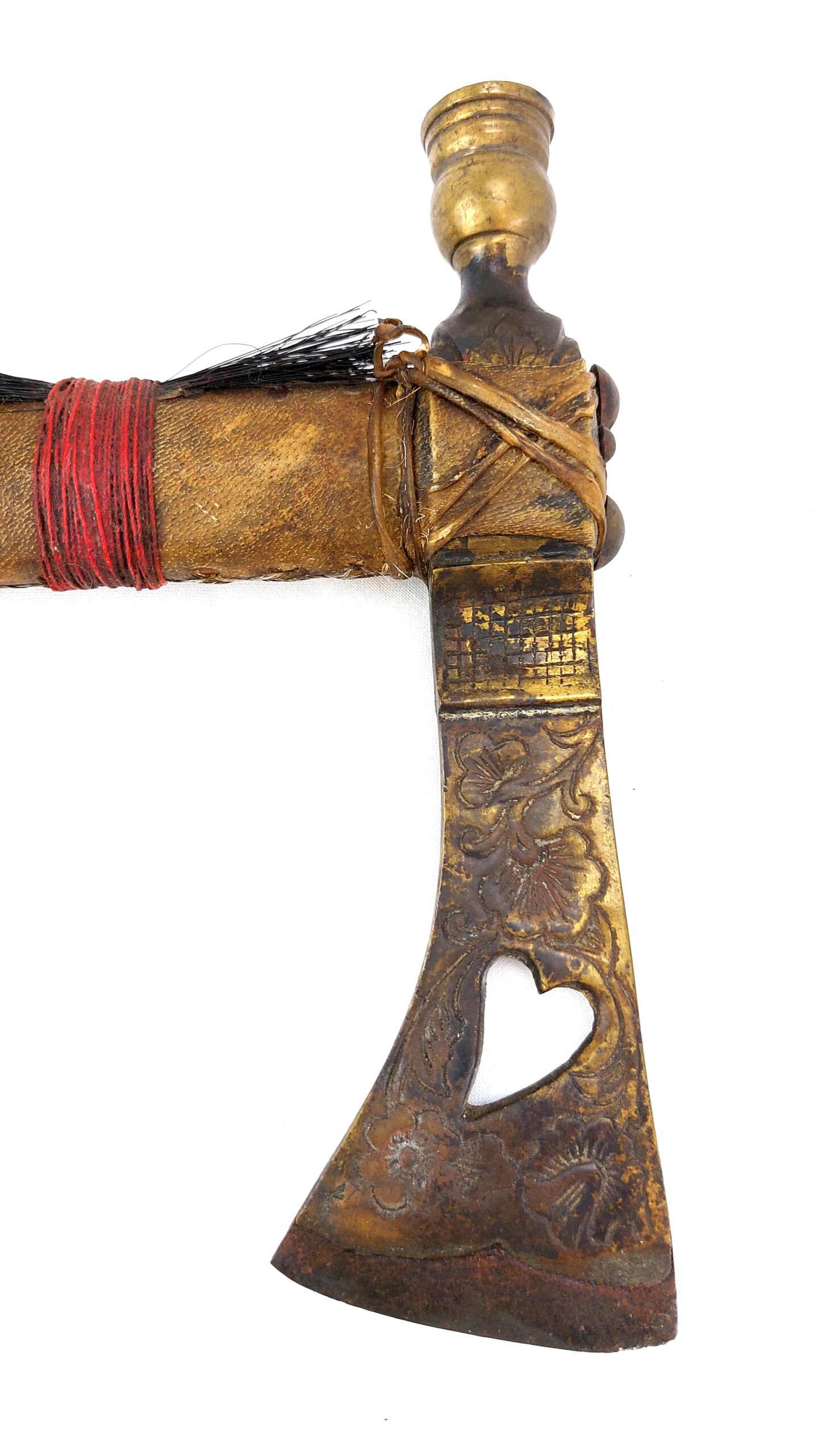 USA, 19th Century, American Indian Tomahawk Peace Pipe (5)