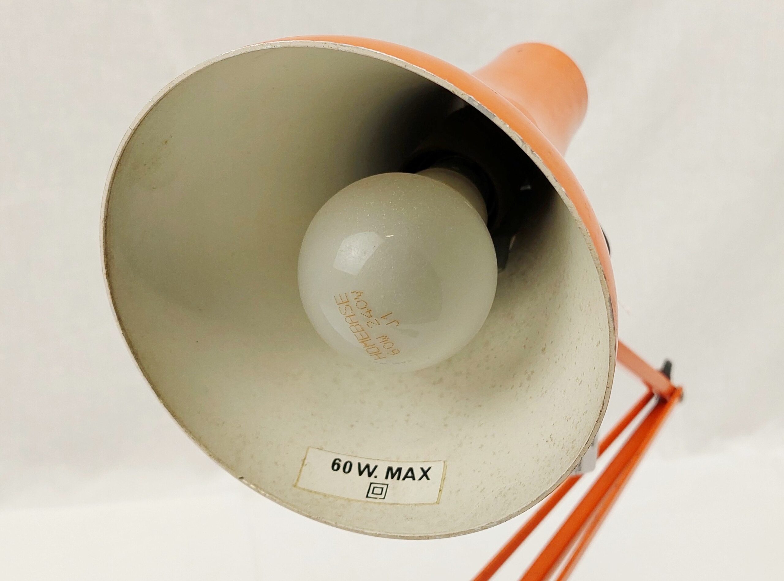 Vintage Orangle Anglepoise Type Desk Light 10