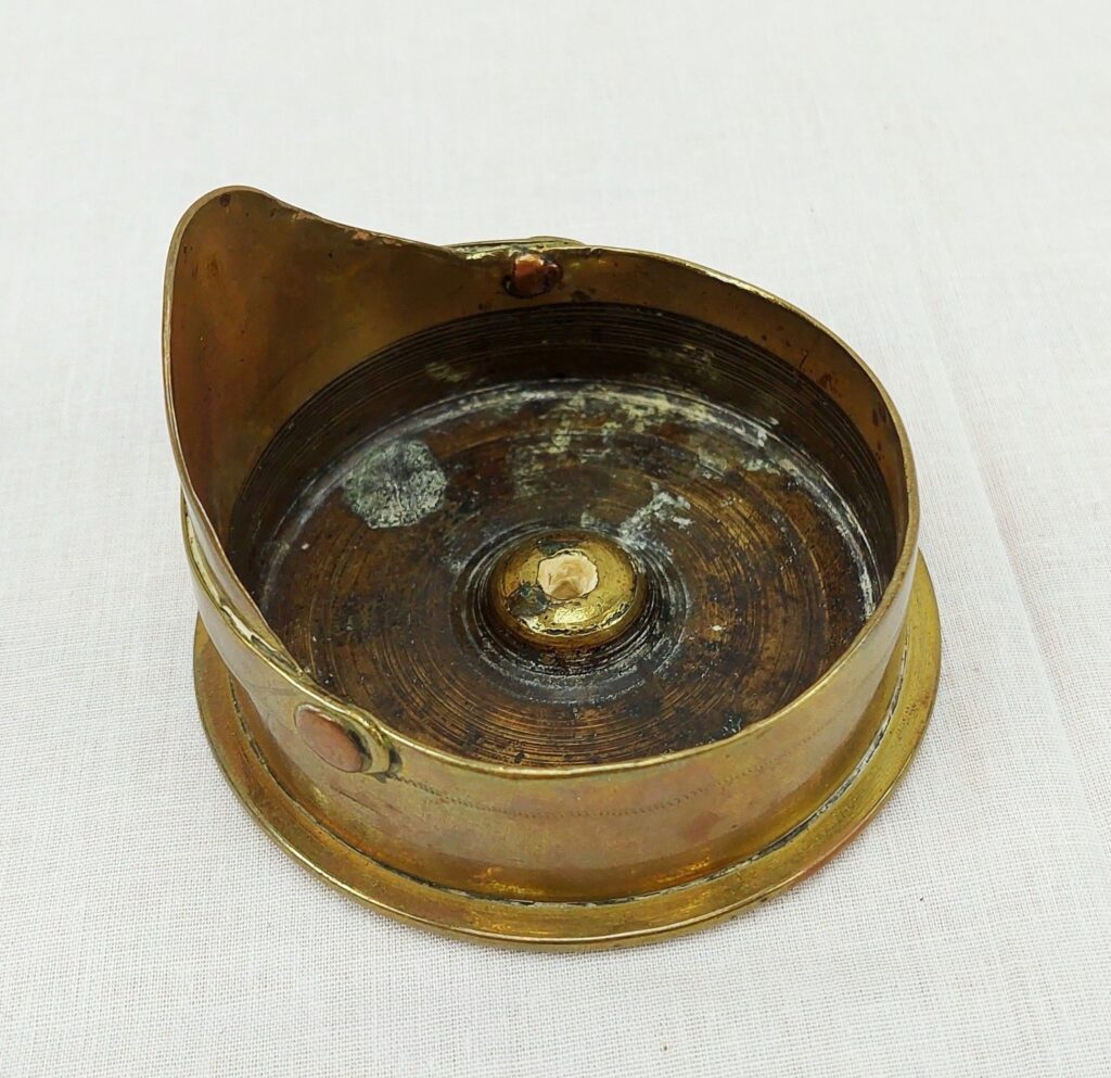 WW1 Arras Trench Art 1915 German Shell Case Officers Cap - Sally Antiques