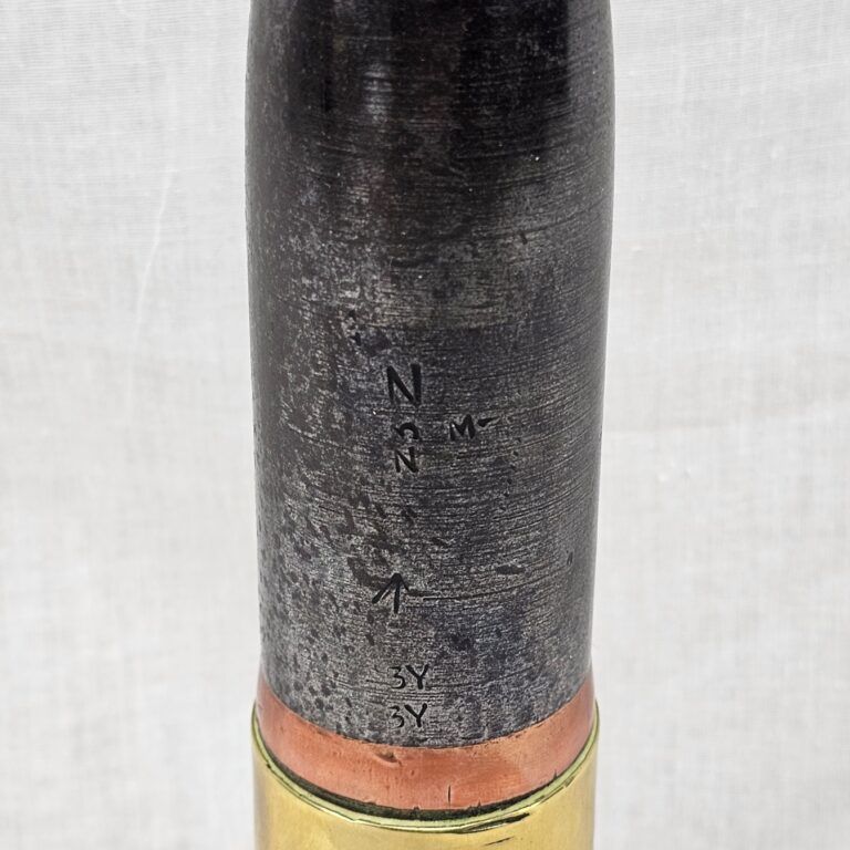 Inert 1916 Dated Naval 2 Pounder Shell #1 - Sally Antiques