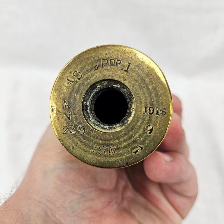 Inert 1916 Dated Naval 2 Pounder Shell #1 - Sally Antiques