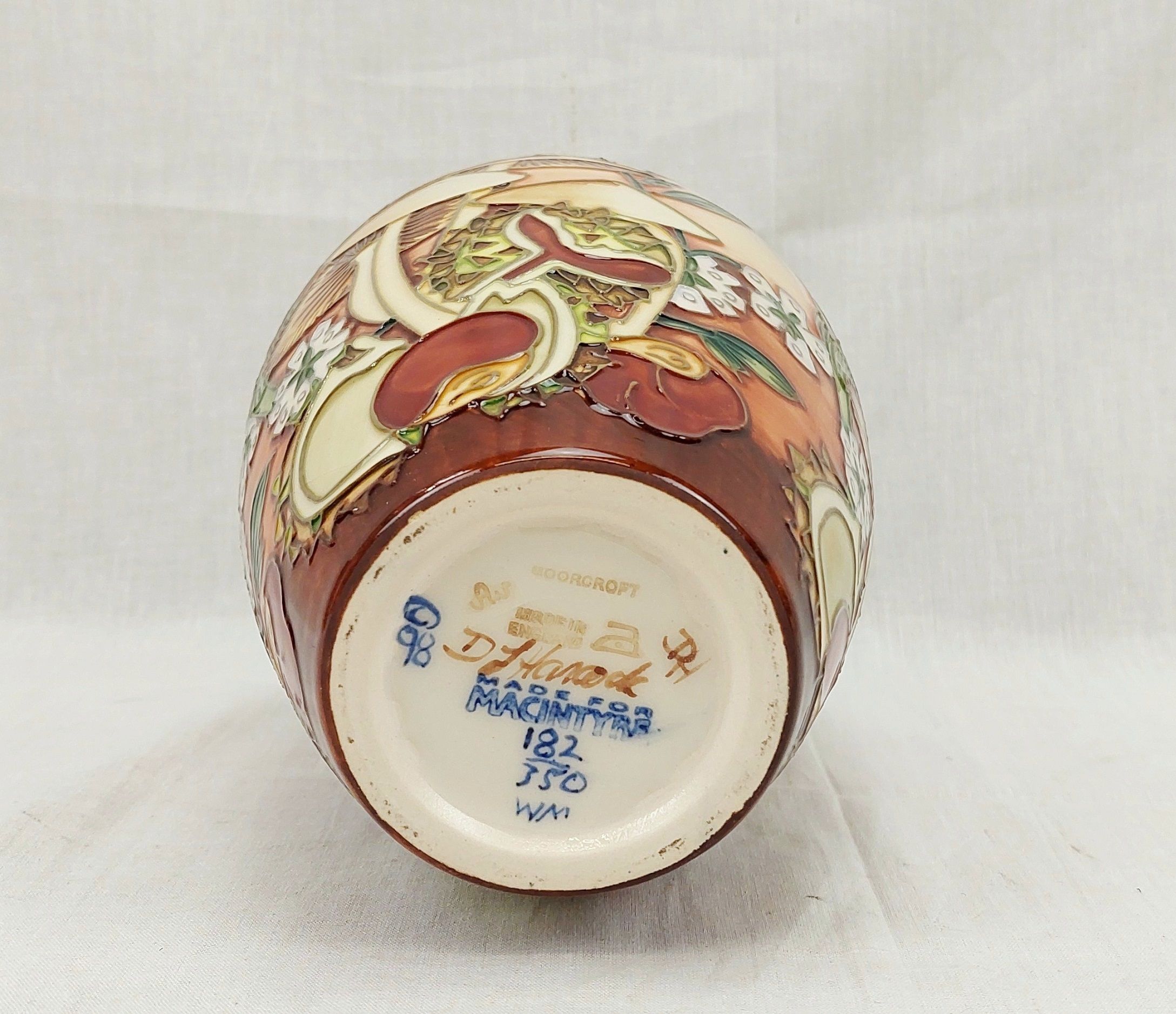 Moorcroft Limited Edition Underwood Pattern Vase 6
