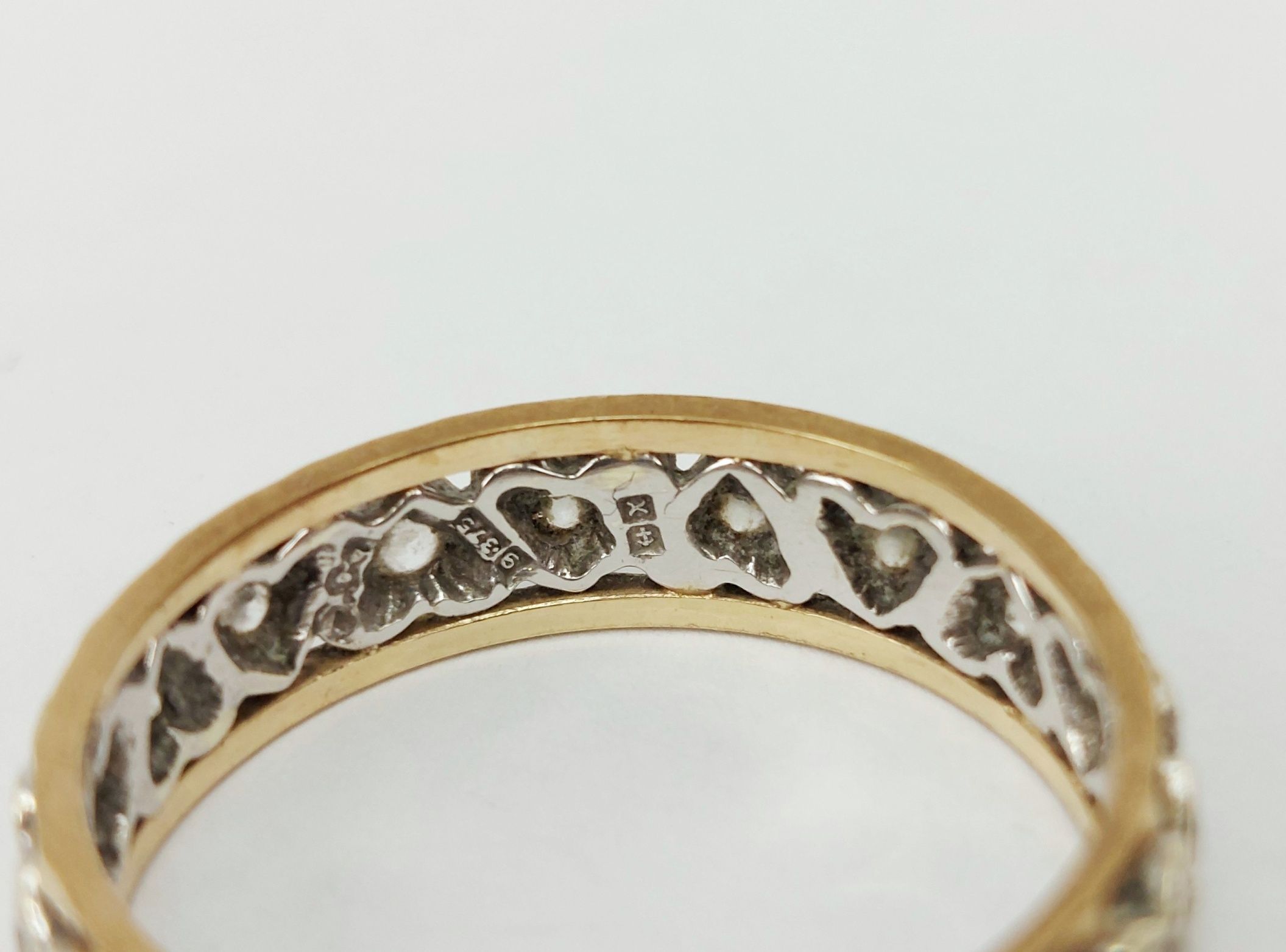 JA_6969197482 - 9ct Gold Spinel Eternity Band Ring UK Size R, US 8 (2)