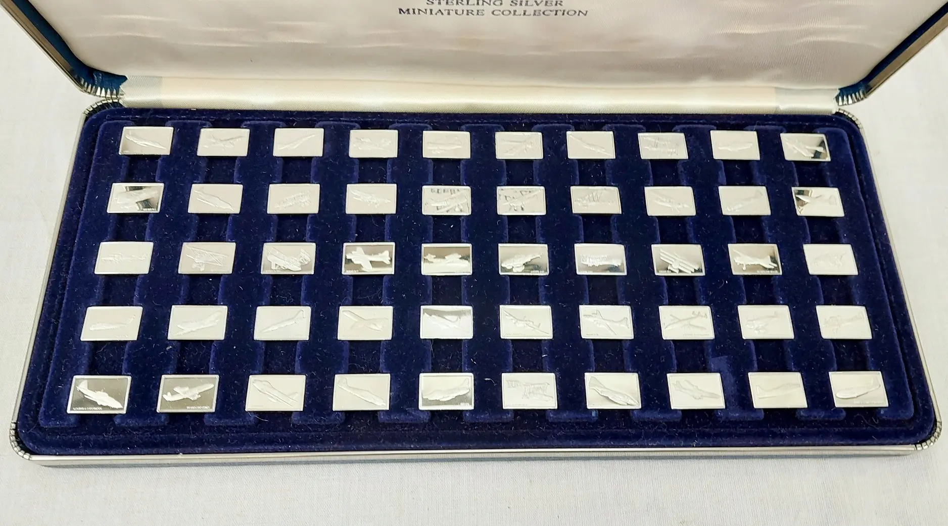 Franklin Mint 1978 The Great Airplanes 50 Sterling Silver Ingots 2