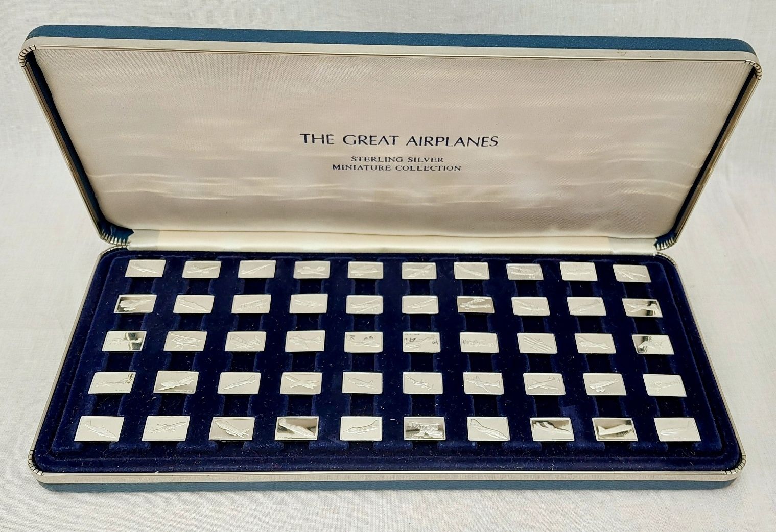 Franklin Mint 1978 The Great Airplanes 50 Sterling Silver Ingots 4