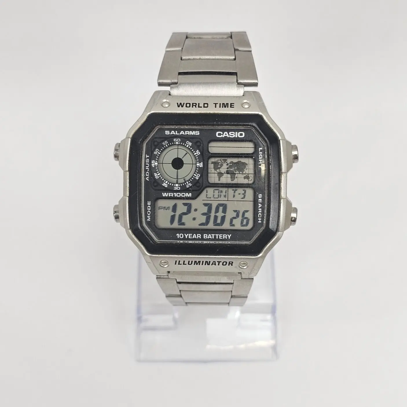 Casio AE 100WH Worldtime Illuminator Gent Watch 1