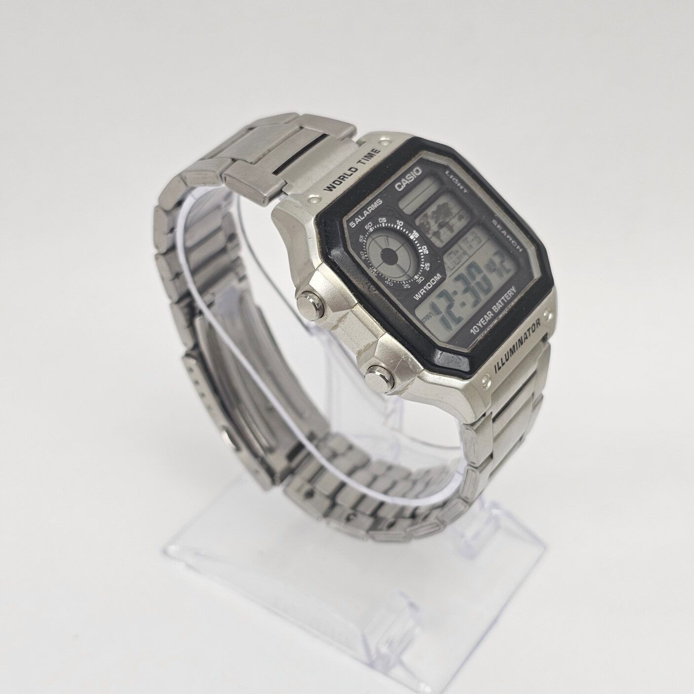 Casio AE 100WH Worldtime Illuminator Gent Watch 4