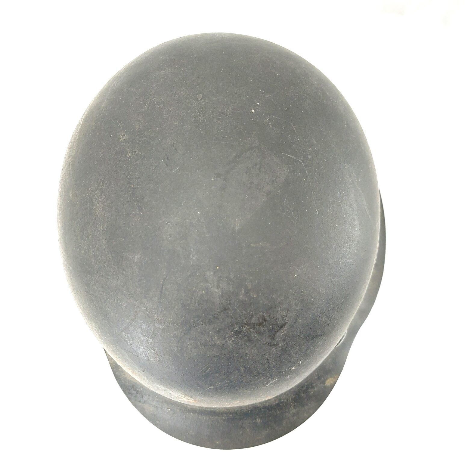 German, WW2 M42 Heer Helmet – qvl, Slate, Single Decal, Original Liner & Marked Chinstrap (5)