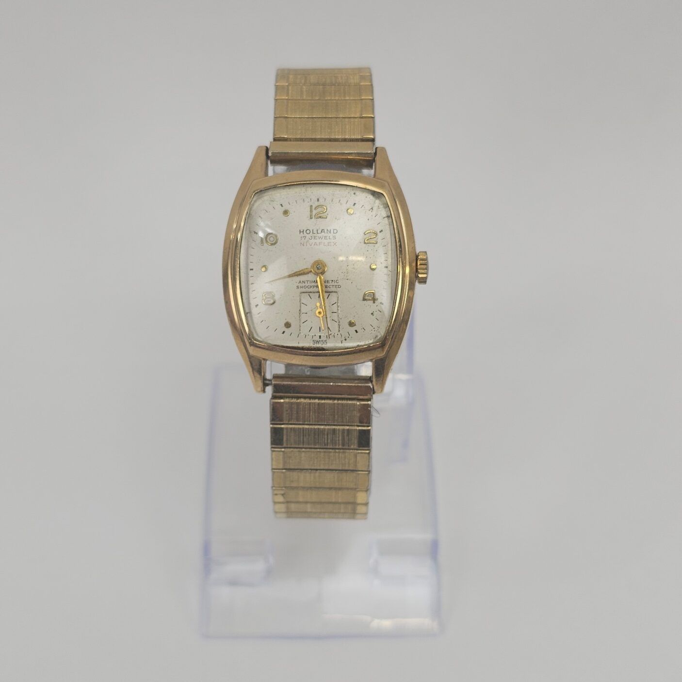 Holland Nivaflex 17 Jewel Manual Wind Gold Plated Gents Watch 1