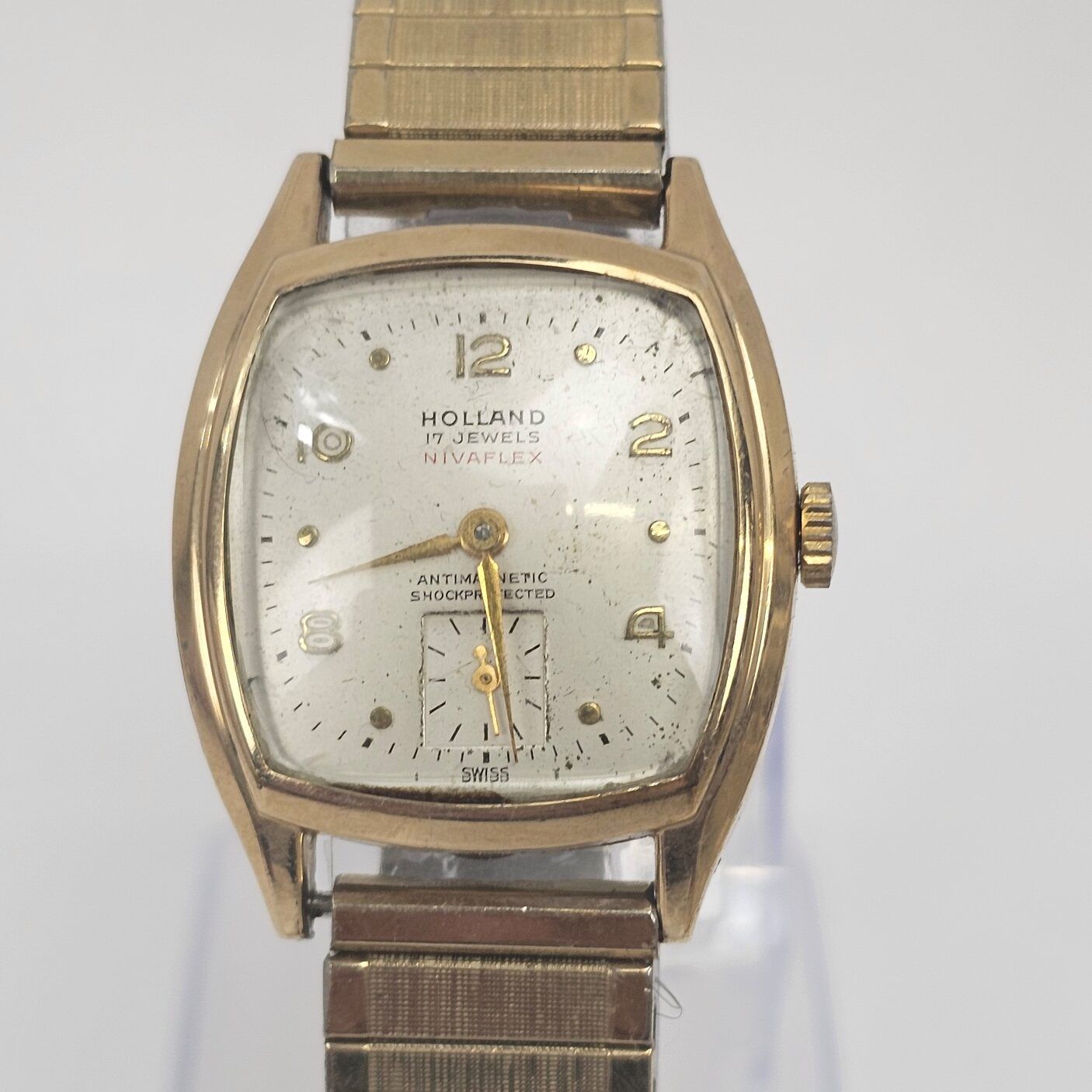 Holland Nivaflex 17 Jewel Manual Wind Gold Plated Gents Watch 2