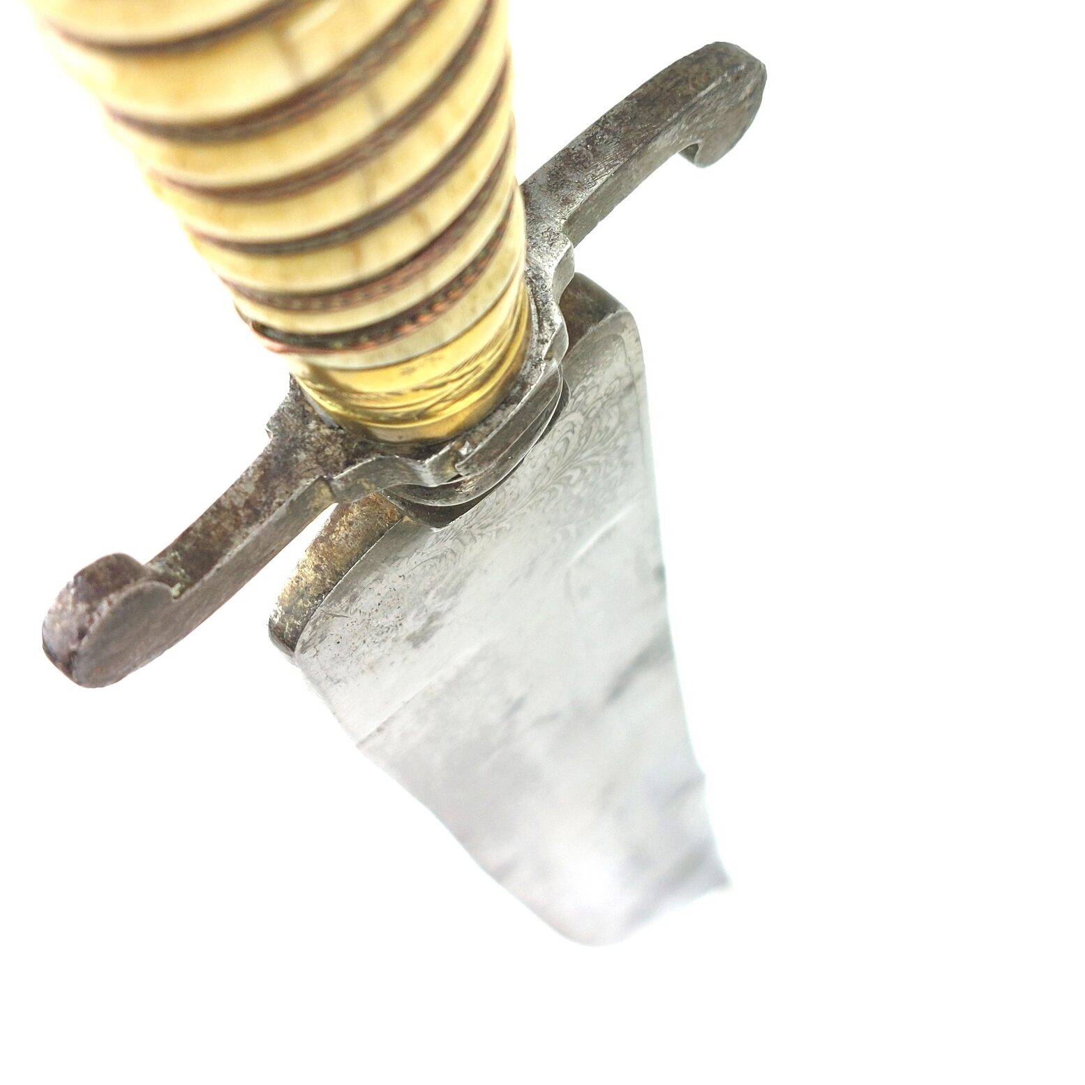 Imperial German c.1850 Hunting Dagger with Brass Boar’s Head Pommel and Scabbard (22)