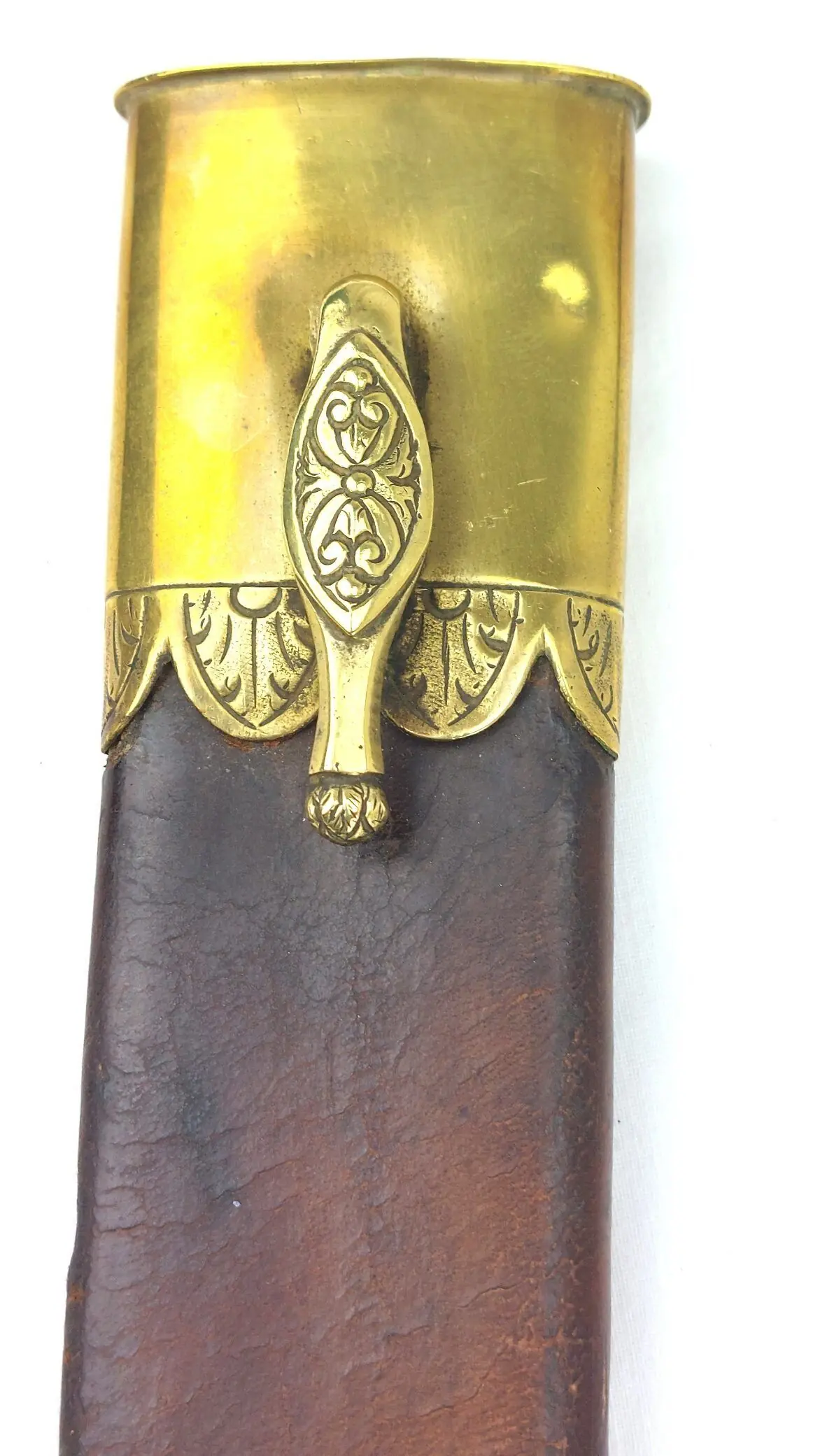Imperial German c.1850 Hunting Dagger with Brass Boar’s Head Pommel and Scabbard (25)