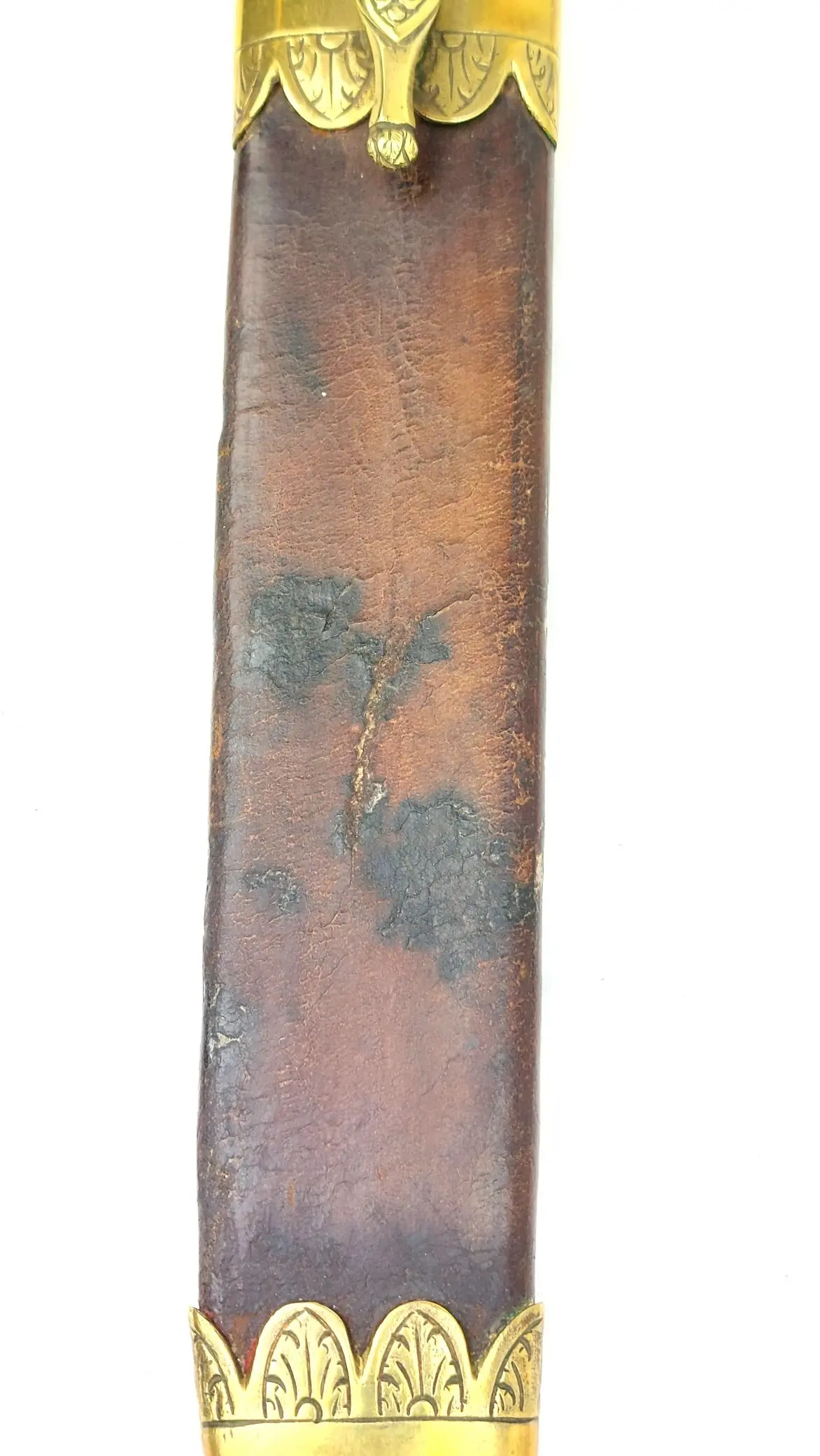Imperial German c.1850 Hunting Dagger with Brass Boar’s Head Pommel and Scabbard (26)