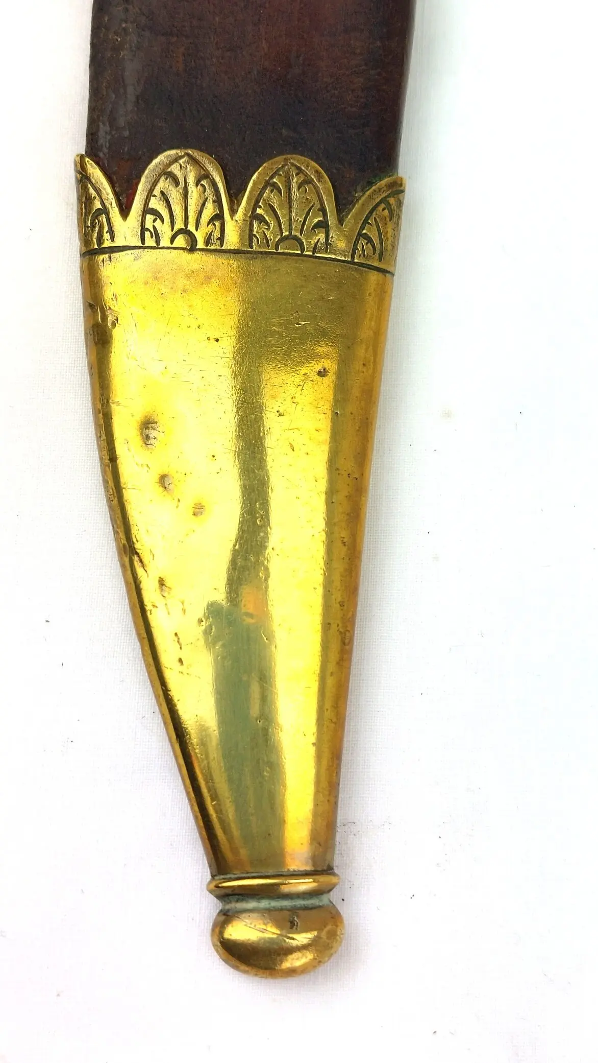Imperial German c.1850 Hunting Dagger with Brass Boar’s Head Pommel and Scabbard (27)