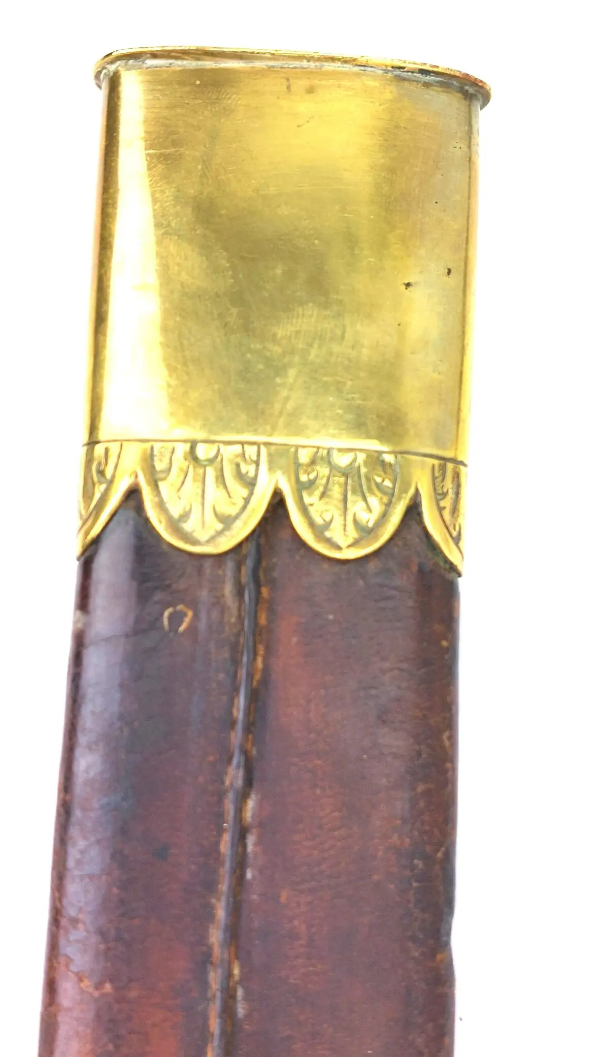 Imperial German c.1850 Hunting Dagger with Brass Boar’s Head Pommel and Scabbard (28)