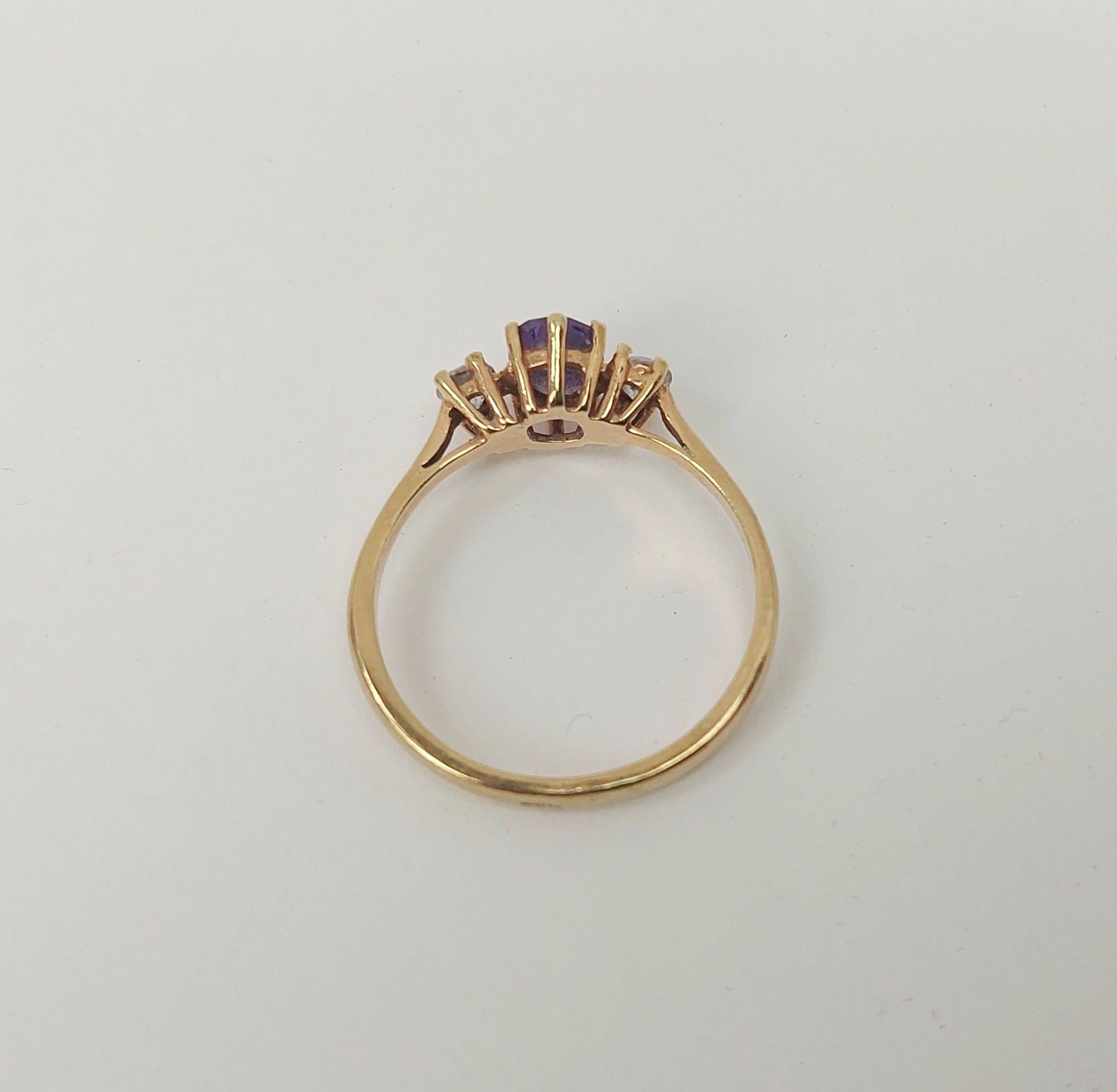 JA_2985202788 - 9ct Gold Amethyst & Quartz Ring UK Size Q+, US 8 (5)