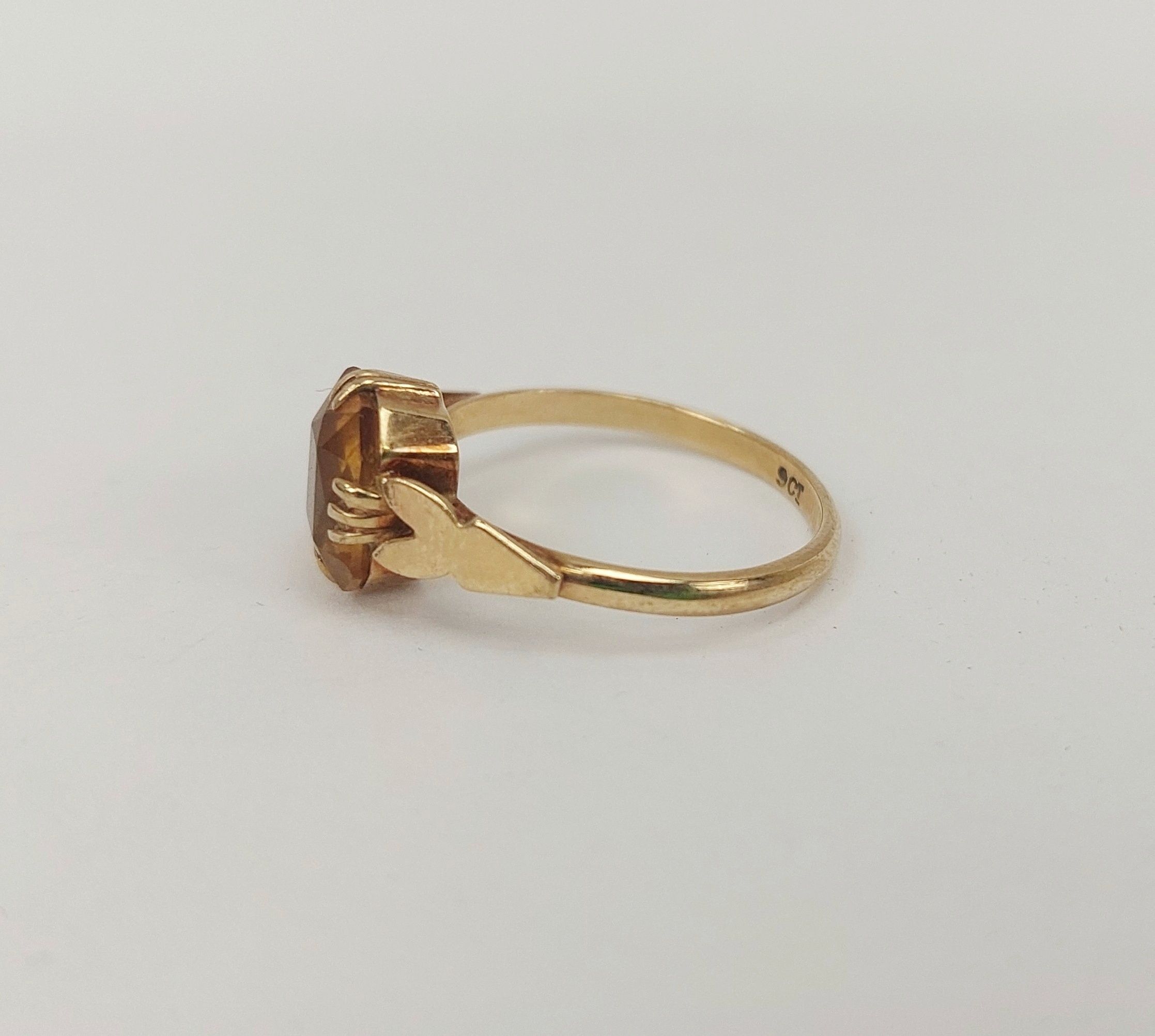 JA_8539202781 - 9ct Gold Citrine Ring UK Size O, US 7 (2)