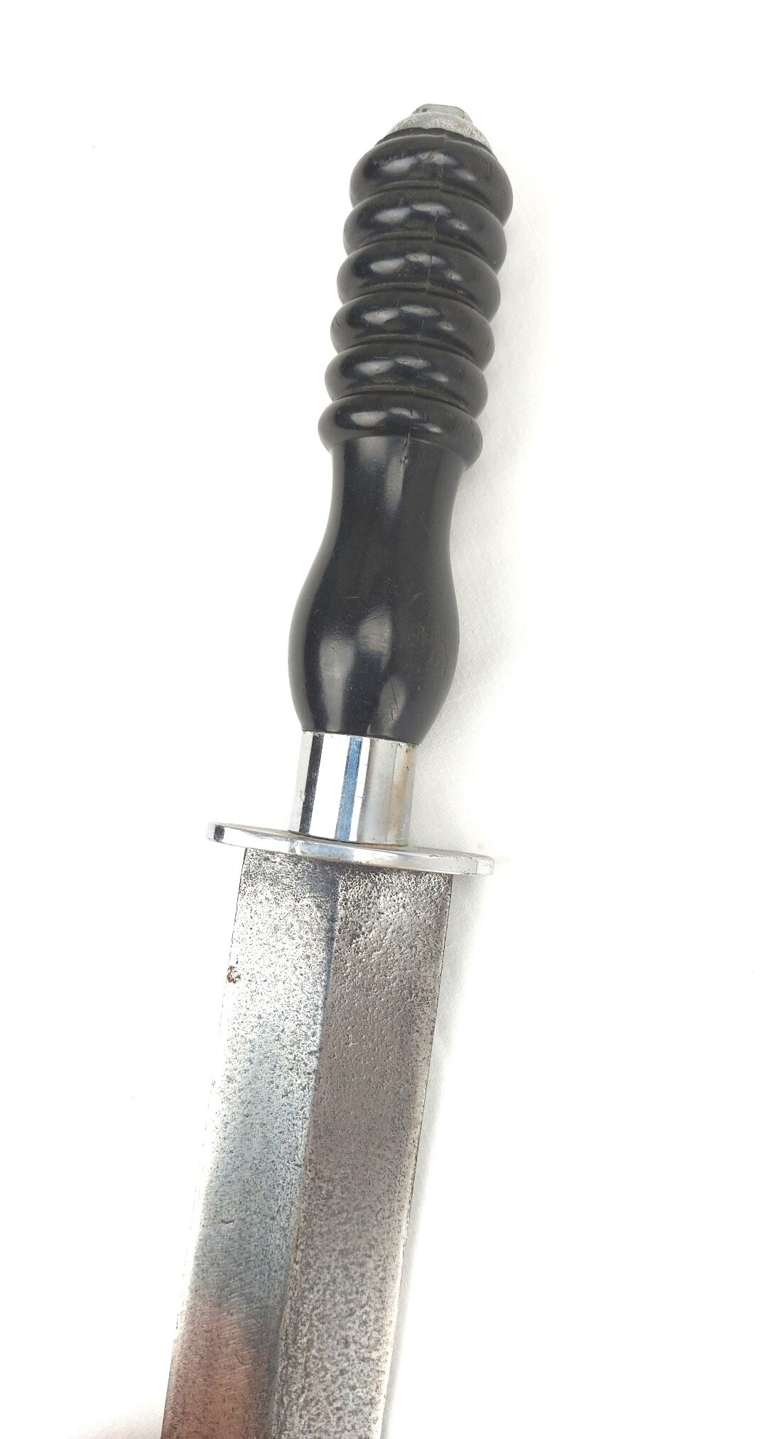 Late War European Naval Diver’s Knife with Tinned Brass Scabbard, Likely by Siebe Gorman & Co Ltd (10)