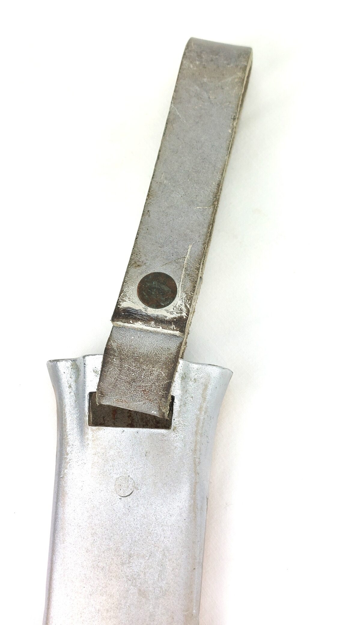 Late War European Naval Diver’s Knife with Tinned Brass Scabbard, Likely by Siebe Gorman & Co Ltd (15)