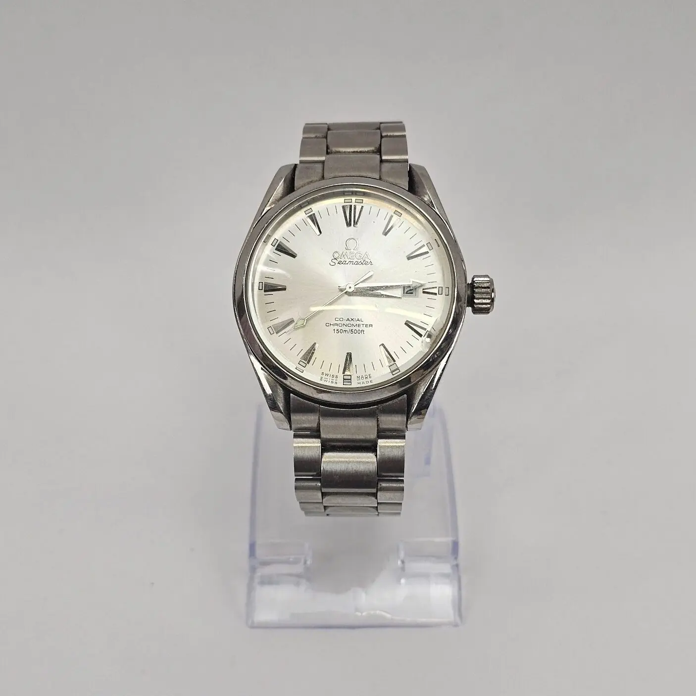 Omega Seamaster Co-axial Chronometer Aqua Terra 150m Stainless Steel Automatic Mens Watch 1
