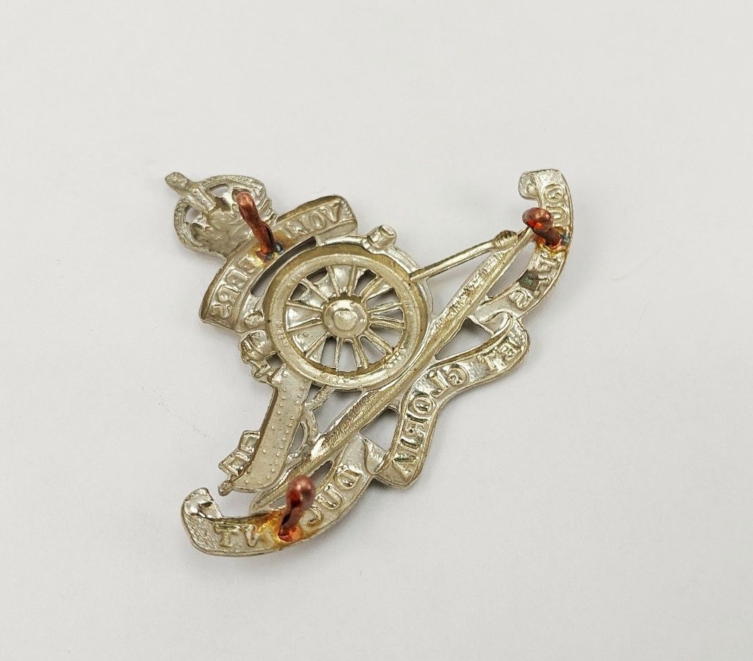 WW2 Volunteers Royal Artillery Cap Badge 2