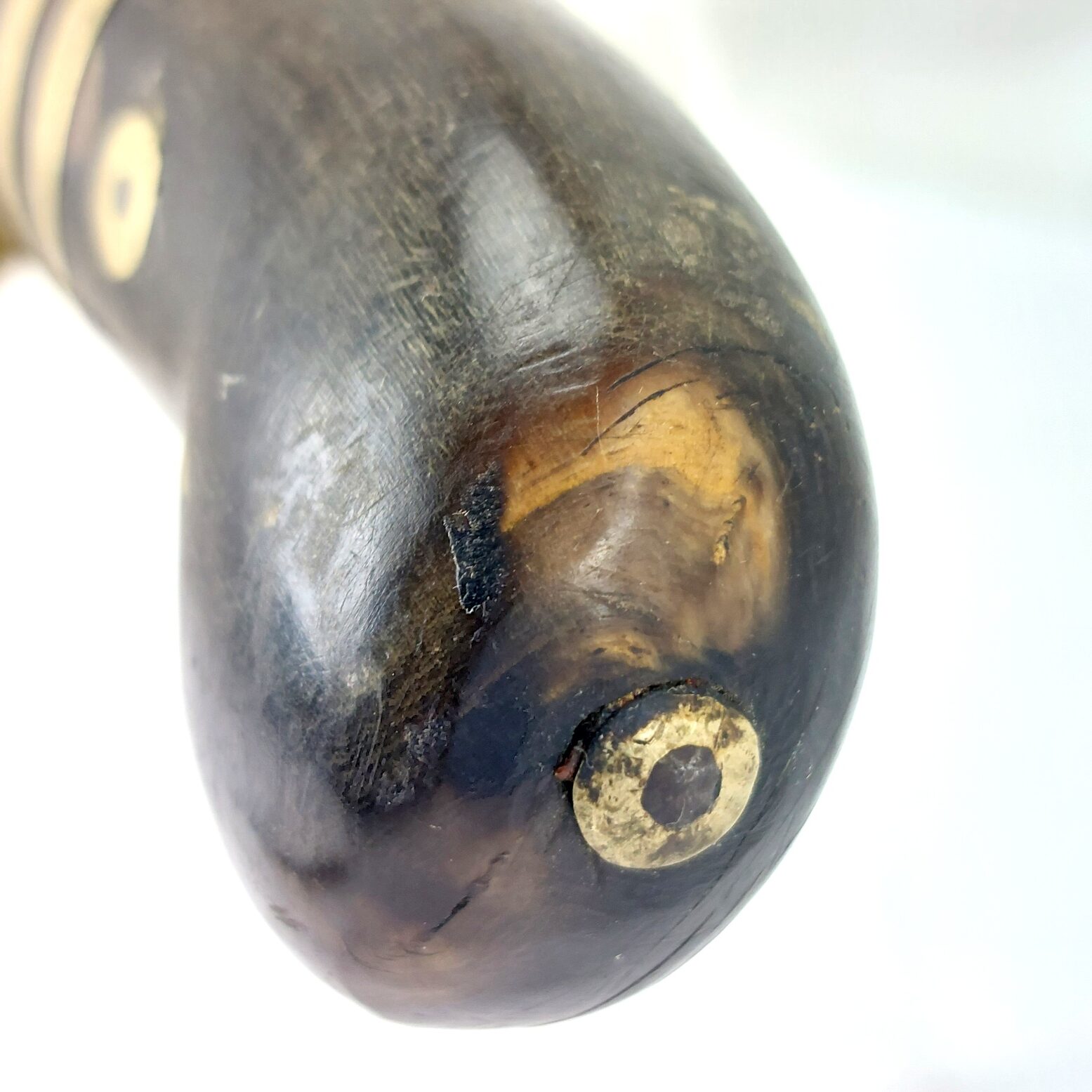 Indian Bowie-Style Fighting Knife – Horn and Brass Hilt, Possibly by The Army Traders, Dehradun (15)