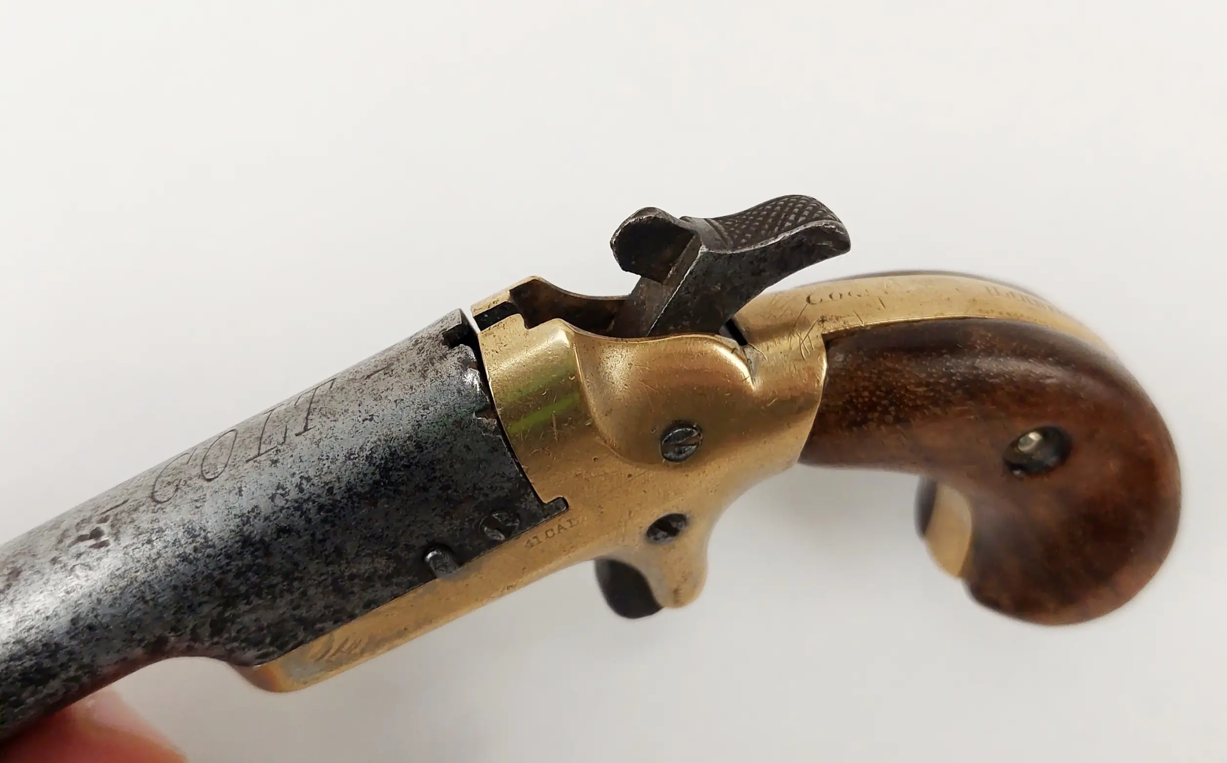 Mid 19th Century Colt .41 Derringer Rimfire Pistol 11