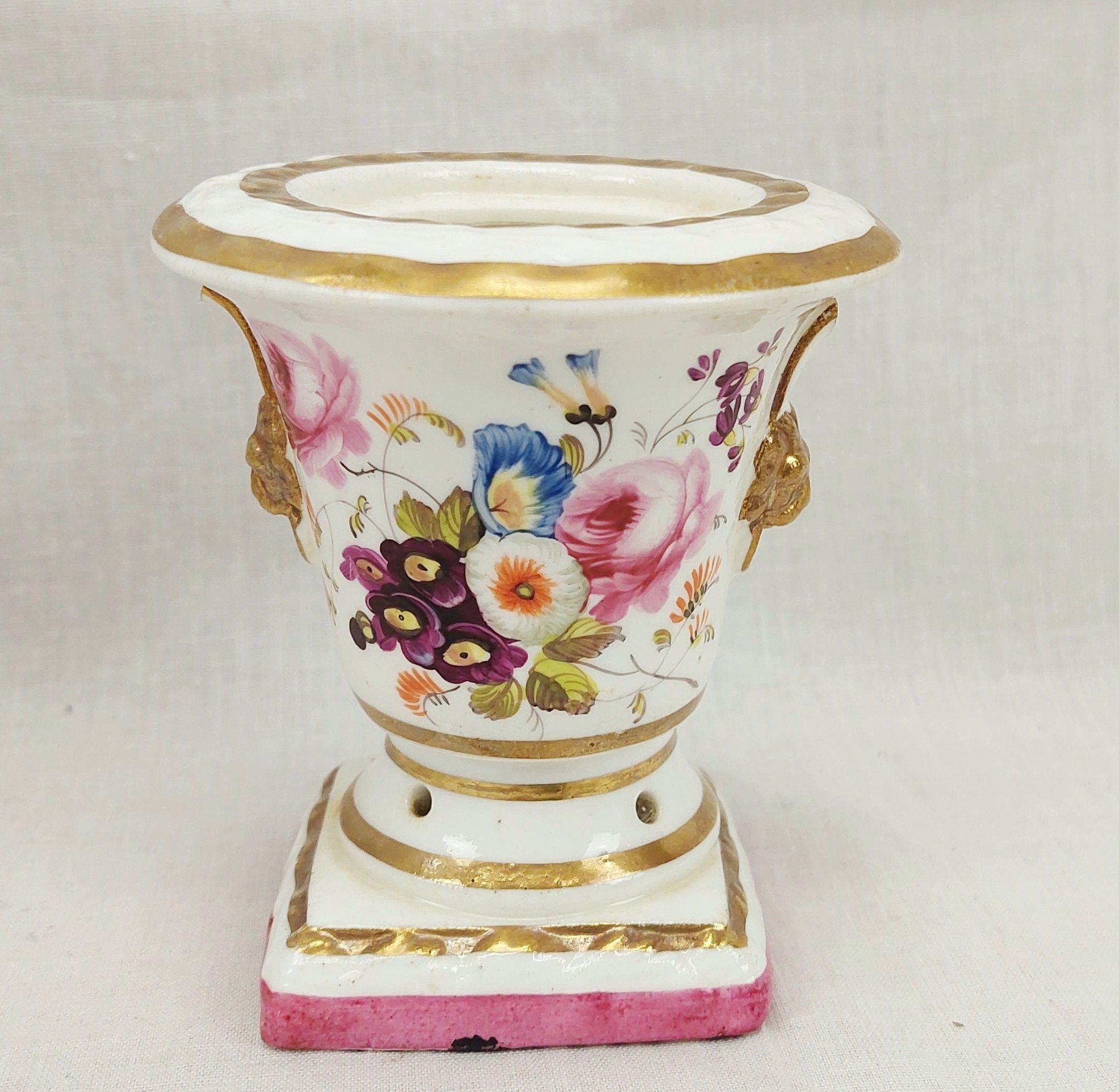 c1810 Chamberlain Worcester Pot Pourri Urn Vase 6