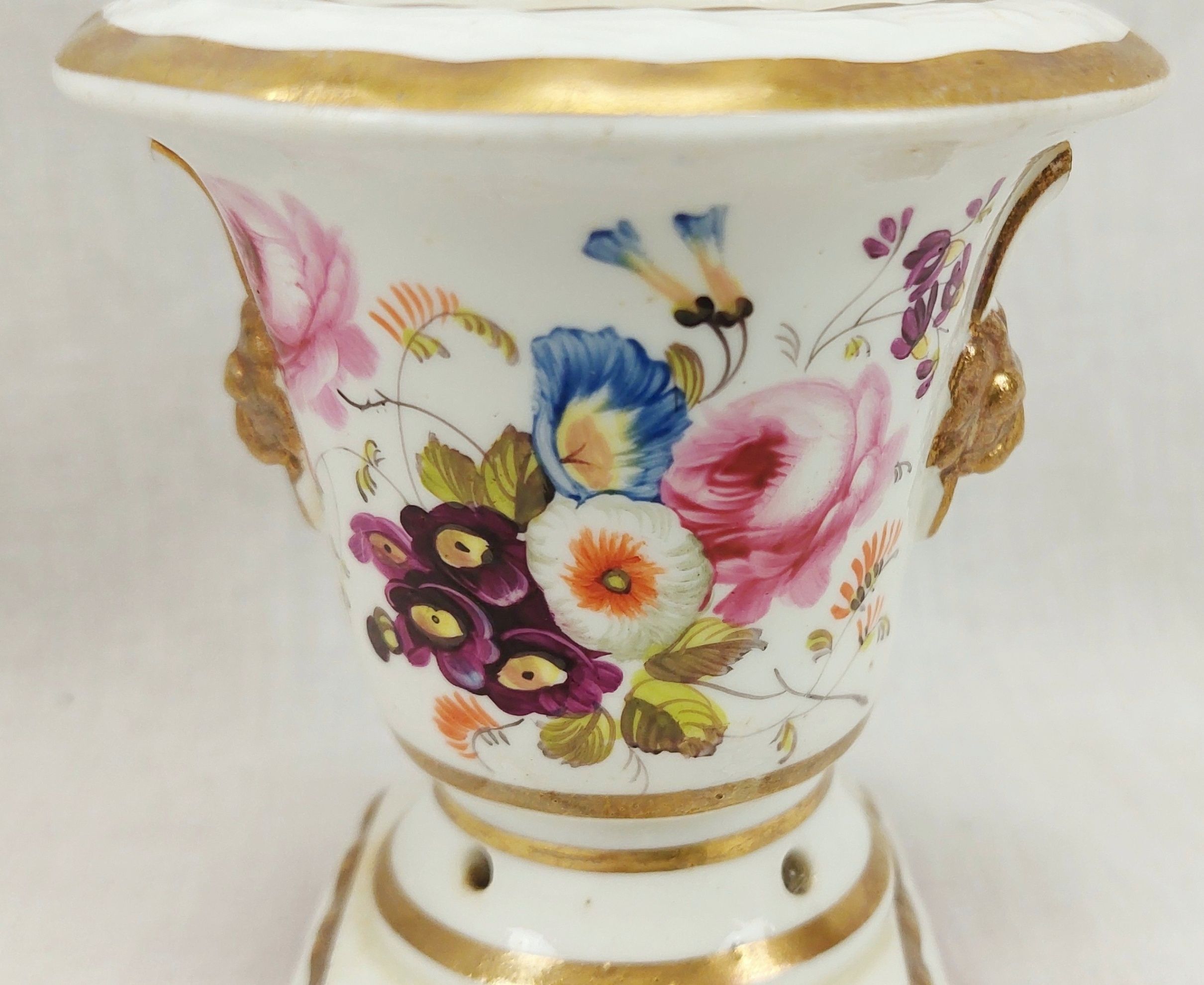 c1810 Chamberlain Worcester Pot Pourri Urn Vase 7