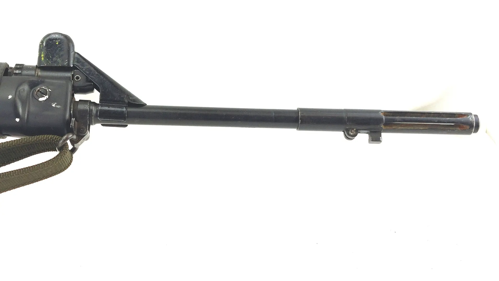 British, 1960, L1A1 SLR (Self-Loading Rifle), Withy Canvas Sling, Broad Arrow Magazine, Deactivated (5)