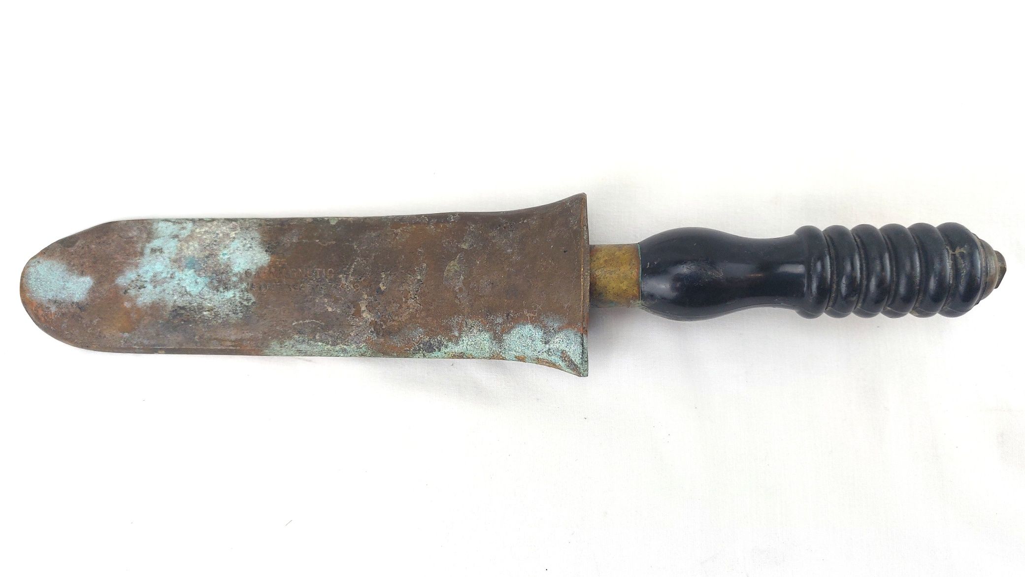 British, Post WW2, Siebe Gorman Diver’s Knife, AP.6260, Non-Magnetic, with Nato-marked scabbard (14)