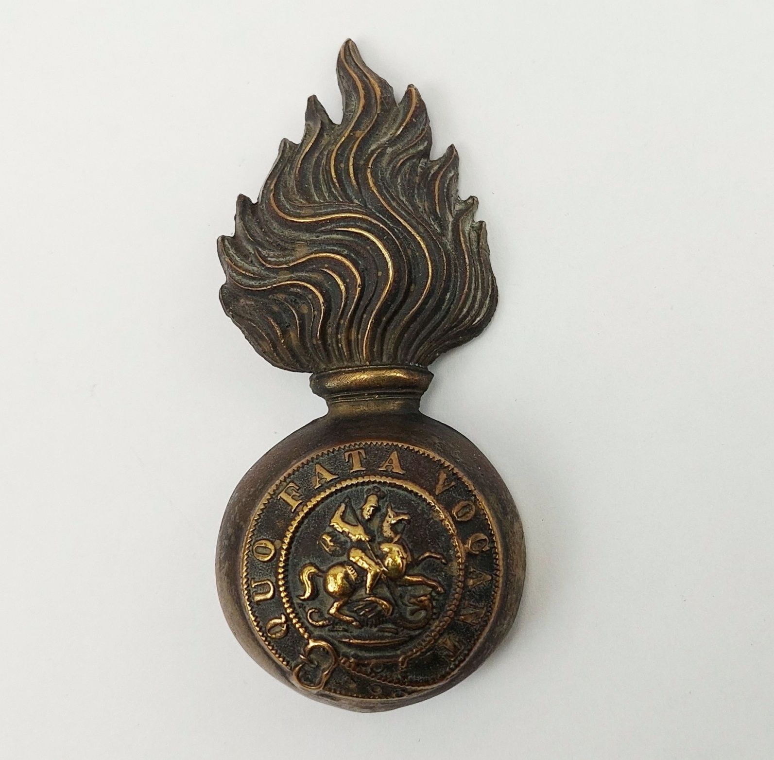 JA_1976208095 - Victorian Northumberland Fusiliers Fur Cap Badge (1)