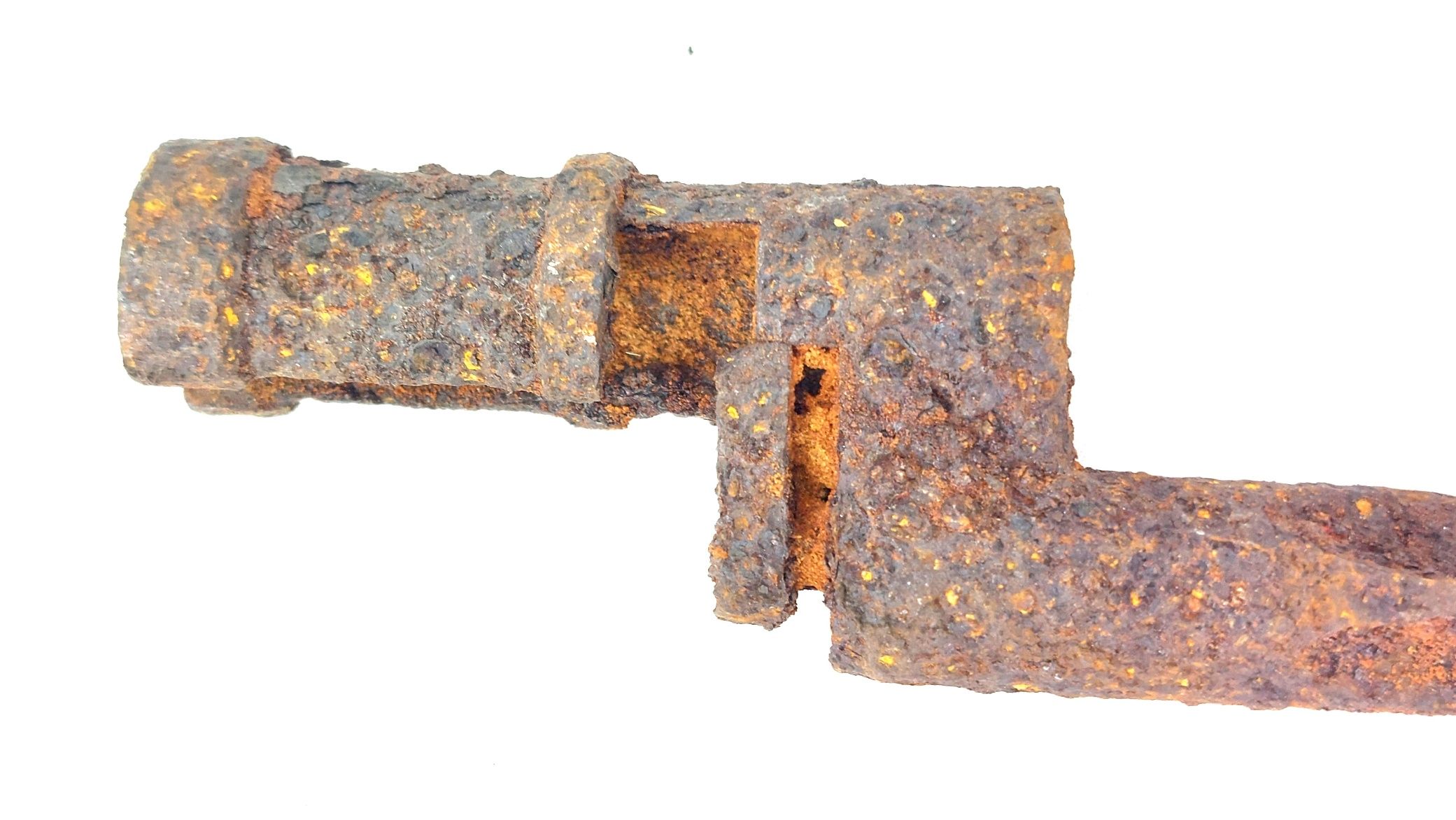 Soviet, WW2, M91-30 Socket Bayonet, Battlefield Relic, Found Königsberg, East Prussia, Mounted Display (3)