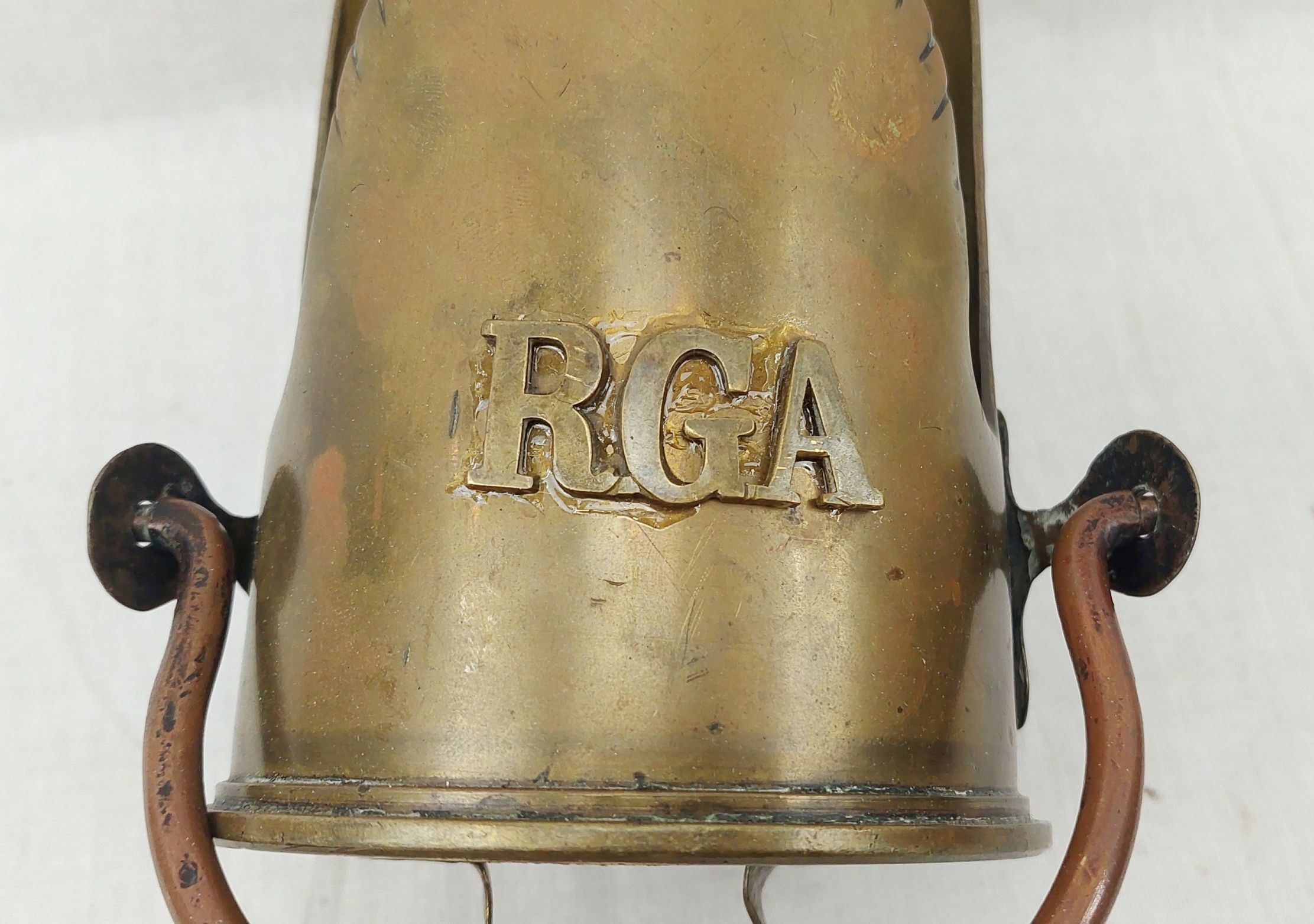 1916 18 Pounder Royal Garrison Artillery Trench Art Coal Scuttle 2