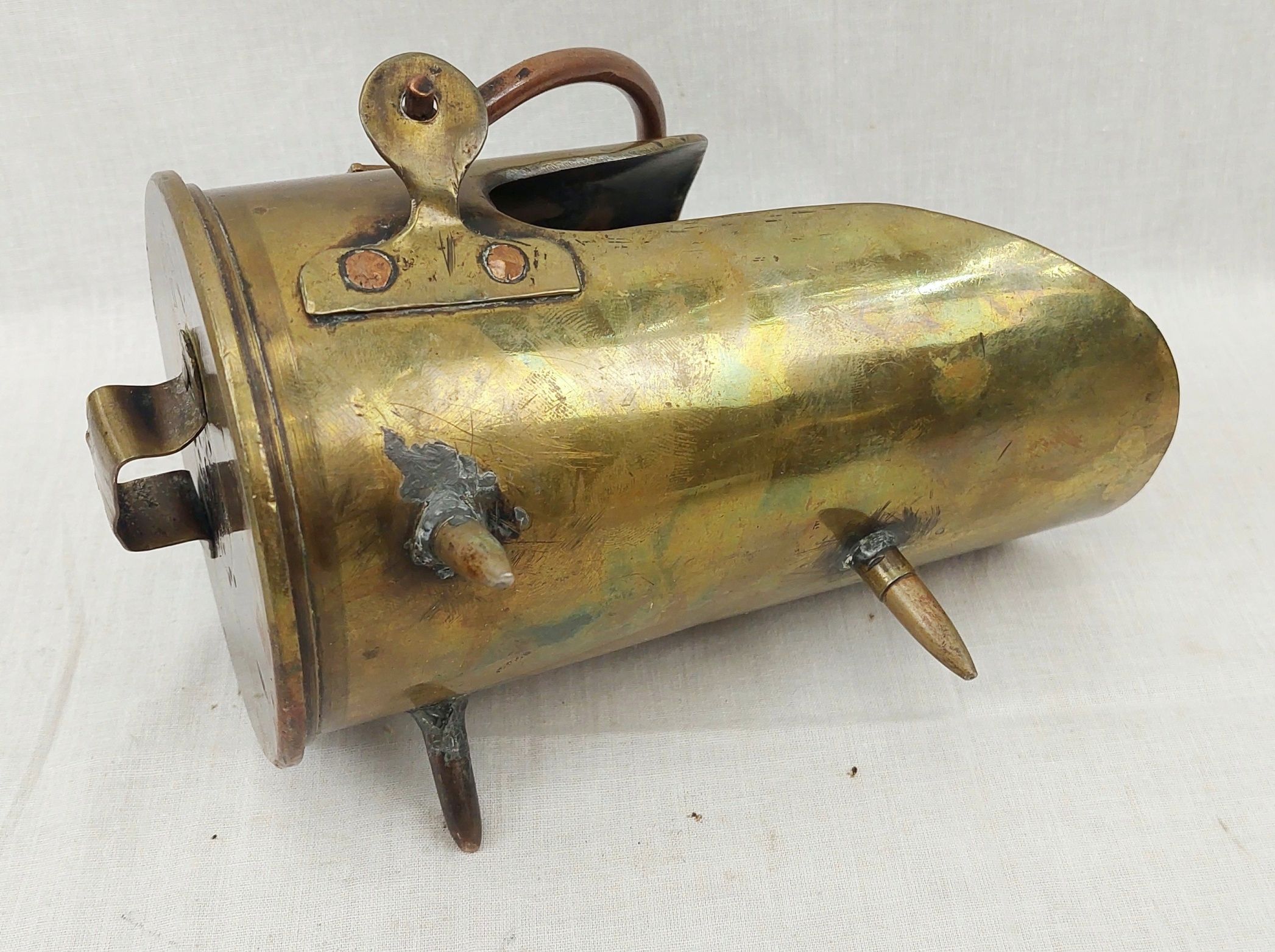 1916 18 Pounder Royal Garrison Artillery Trench Art Coal Scuttle 5