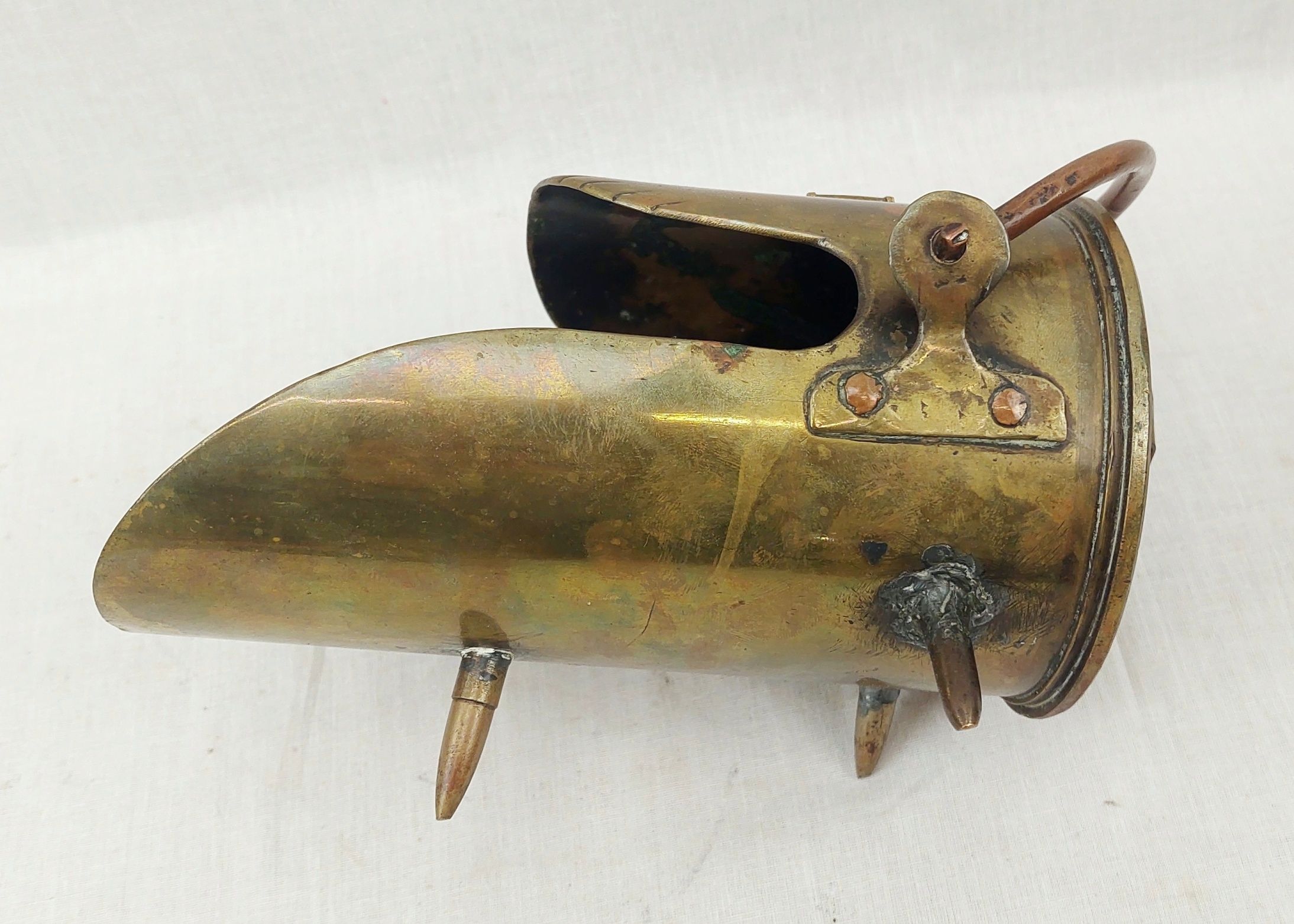 1916 18 Pounder Royal Garrison Artillery Trench Art Coal Scuttle 6