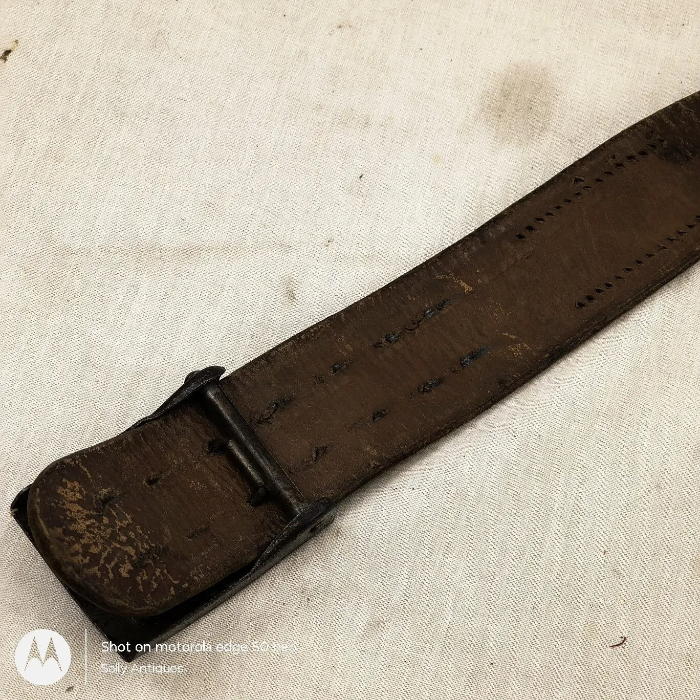 Original Nazi German WWII Hitler Youth (Hitlerjugend) Belt & Buckle – “Blut und Ehre!” (Blood and Honour) (5)