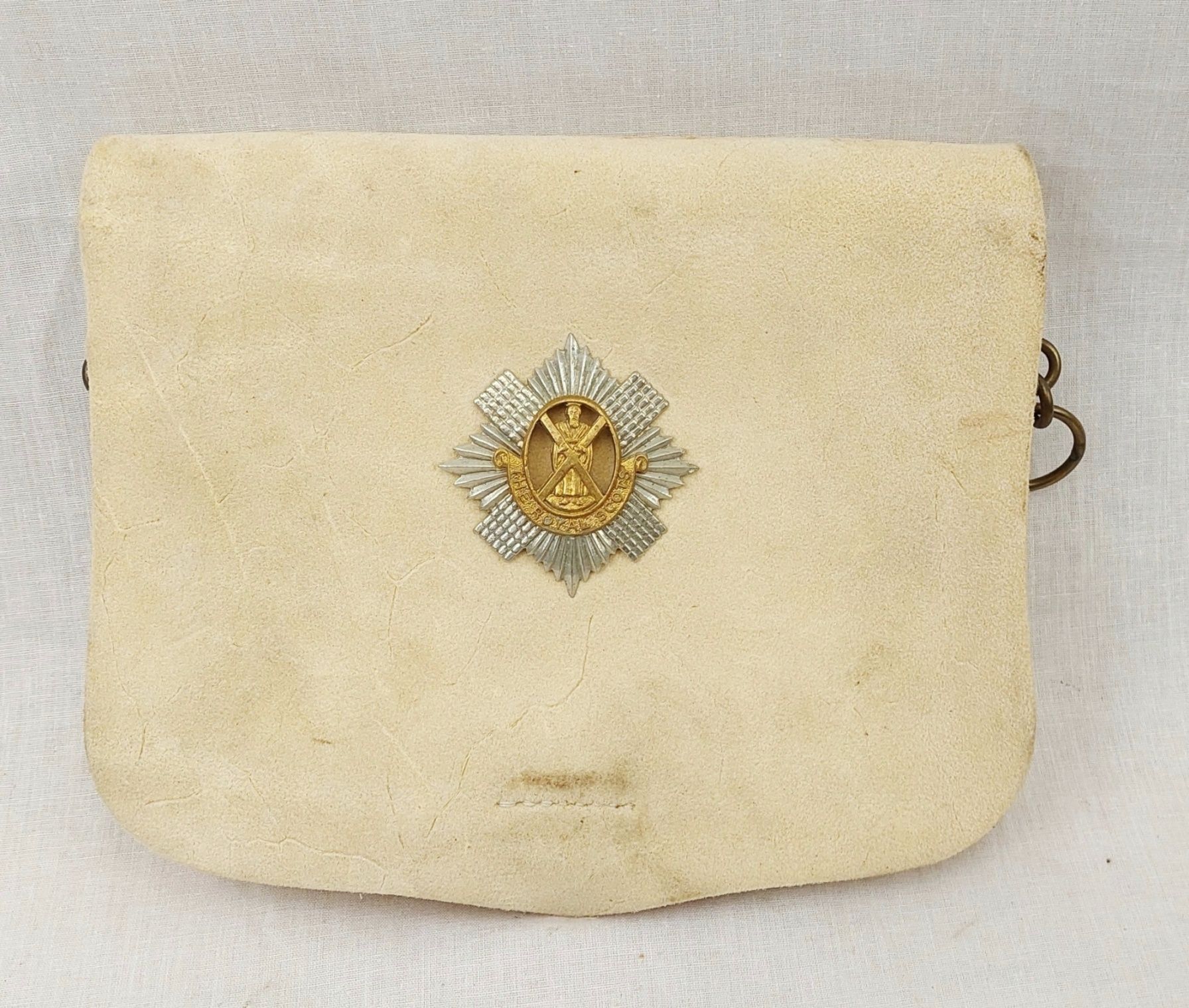 The Royal Scots Regiment Leather Dispatch Pouch 1