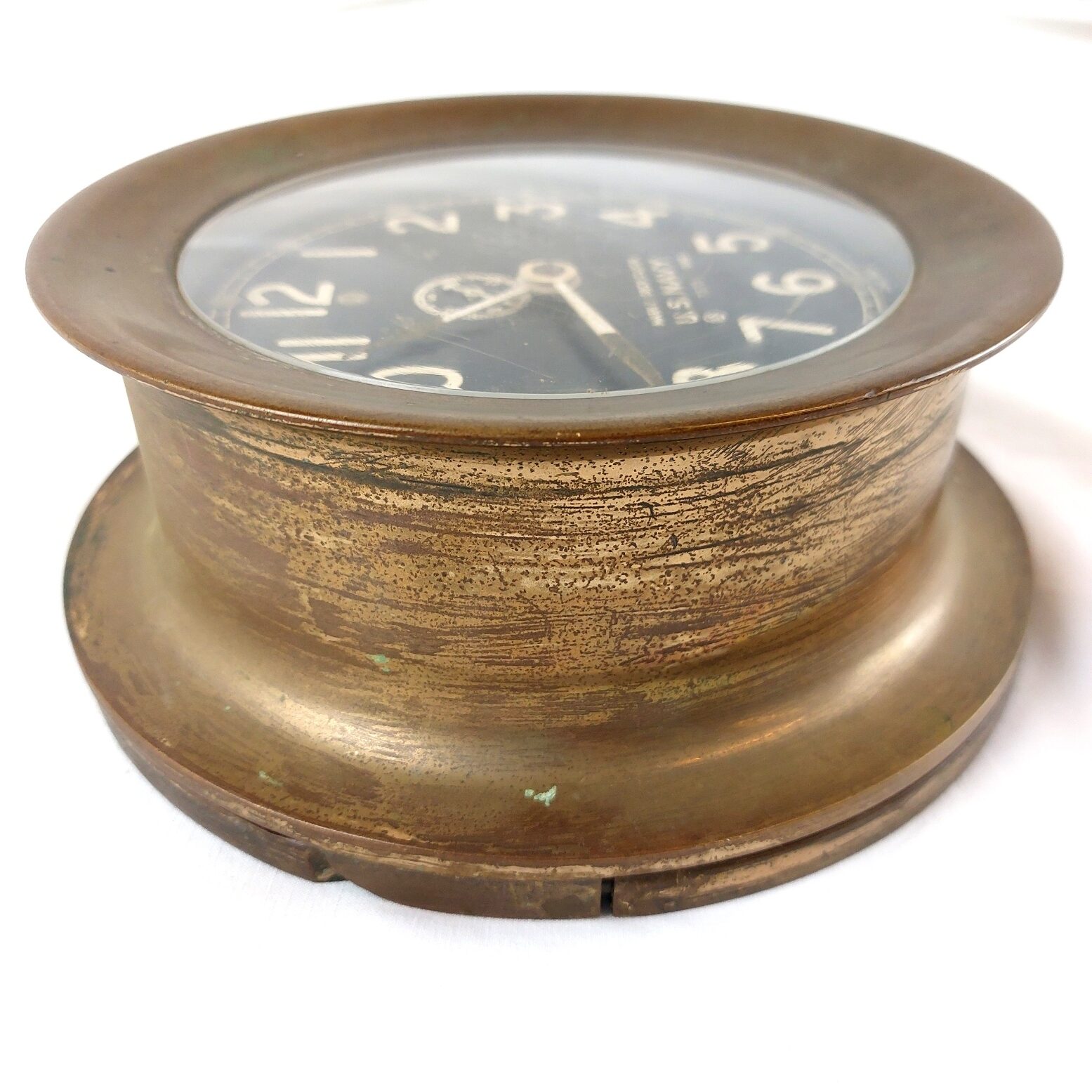 U.S.A., WW2-1940, Mark I Deck Clock, U.S. Navy, by Chelsea Clock
