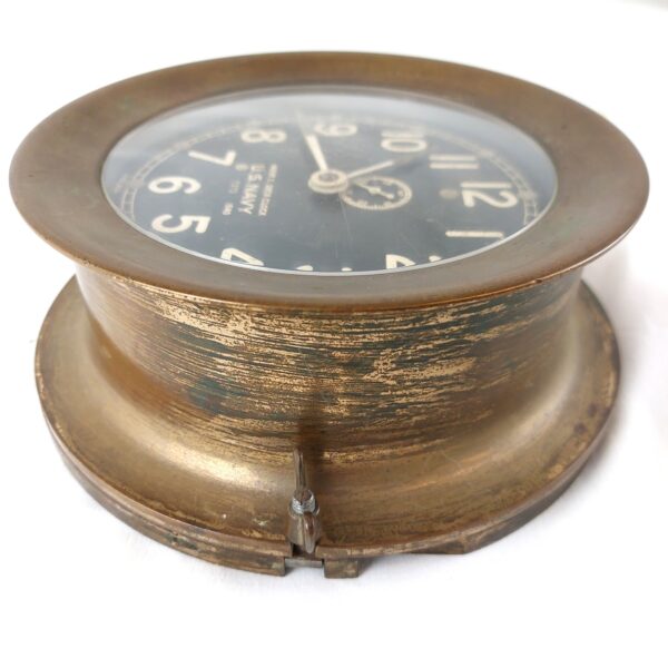 U.S.A., WW2-1940, Mark I Deck Clock, U.S. Navy, by Chelsea Clock