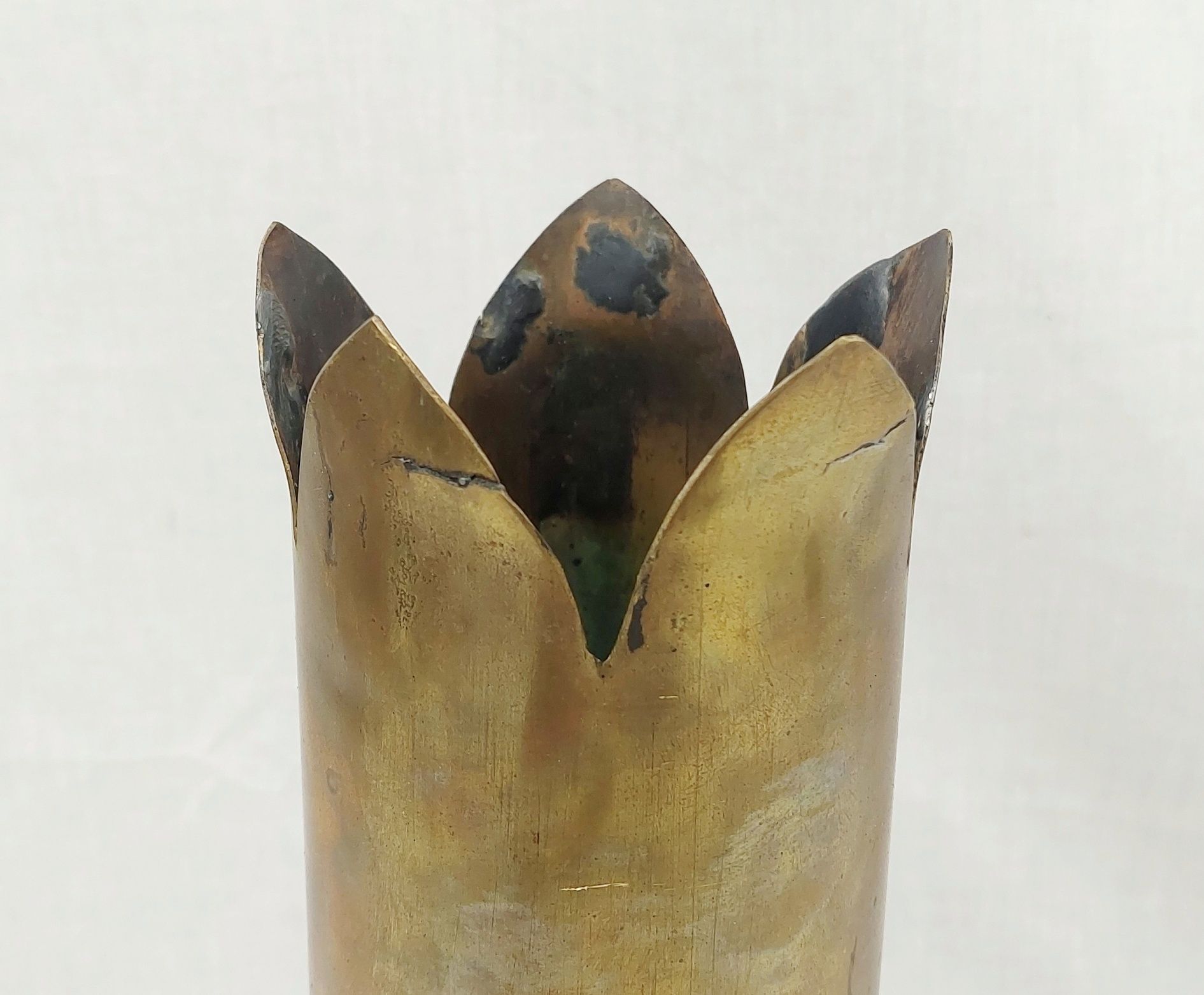 WW1 1917 13 Pounder Trench Art Shell Case RGA Royal Garrison Artillery 3