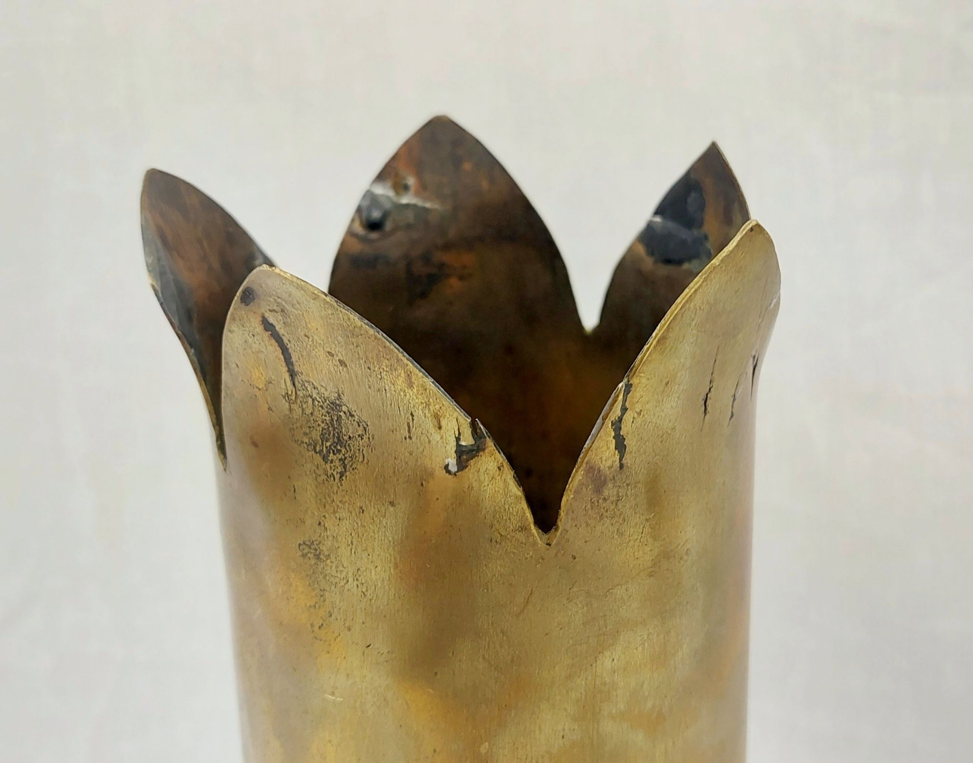 WW1 1917 13 Pounder Trench Art Shell Case RGA Royal Garrison Artillery 5